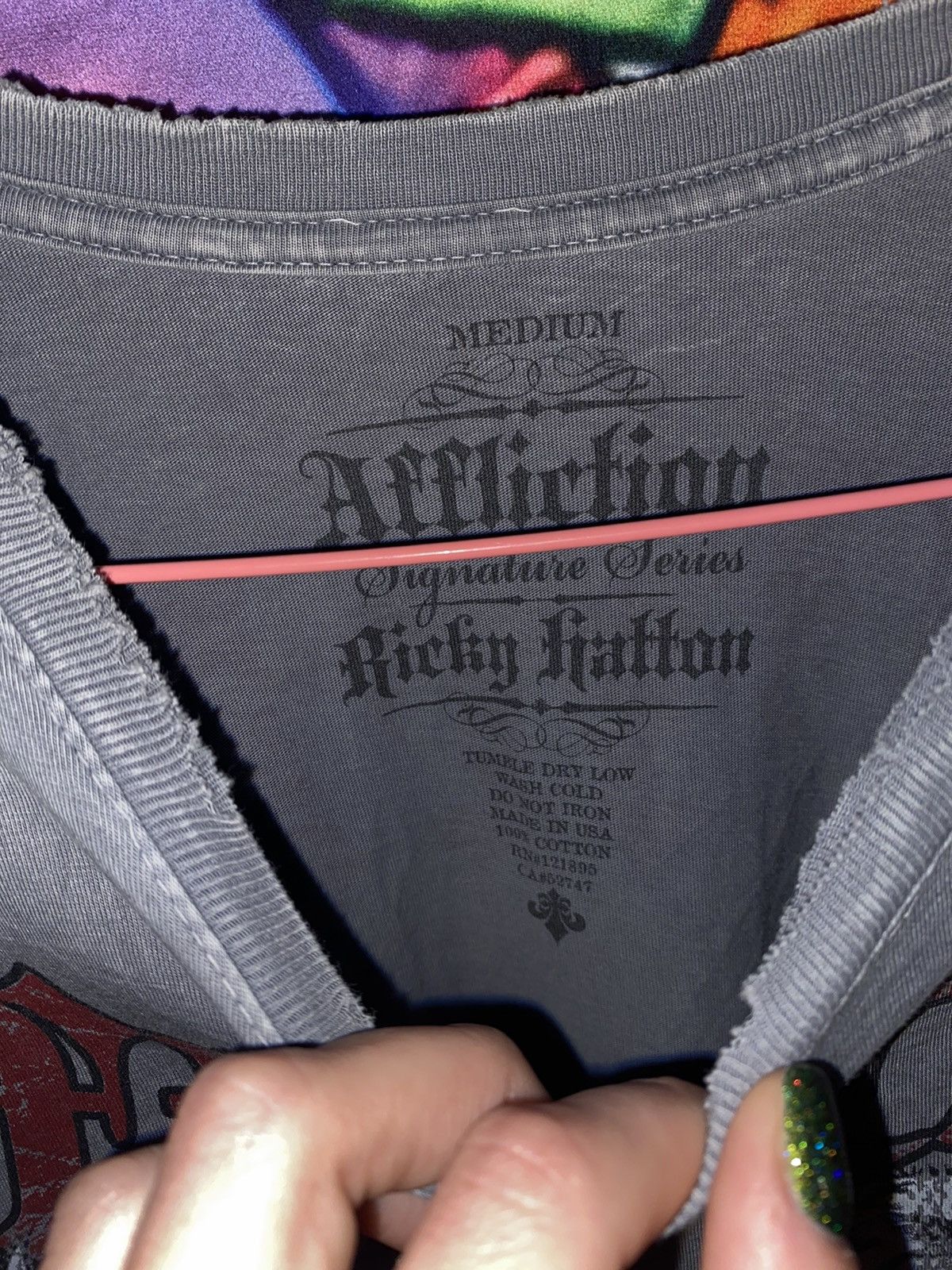 Affliction Avant garde Big Logo Affliction Made in USA T-shirt grey Size US M / EU 48-50 / 2 - 8 Thumbnail
