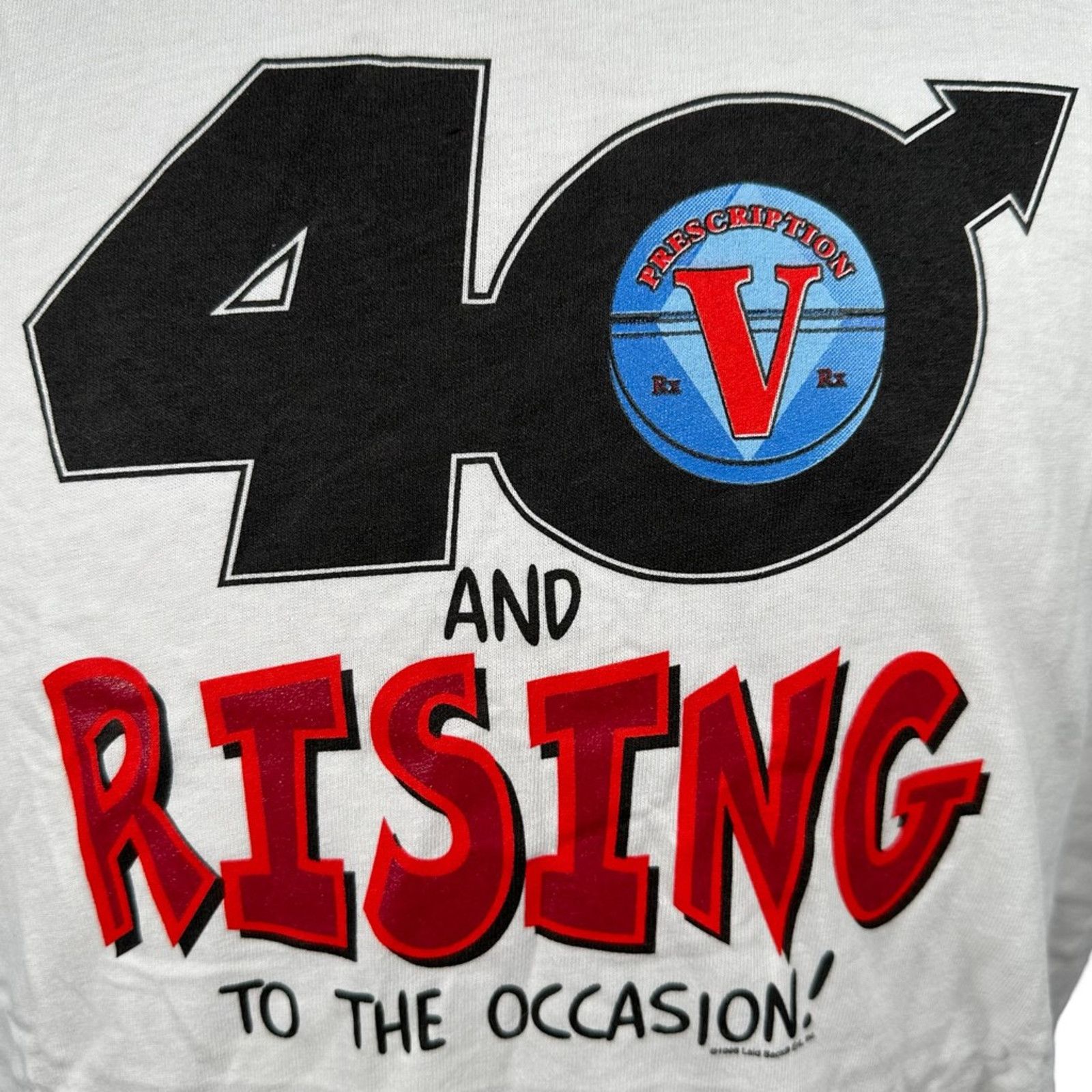 Tultex Vintage 40 Rising To The Occasion Viagra T-Shirt White XL Size US XL / EU 56 / 4 - 6 Thumbnail
