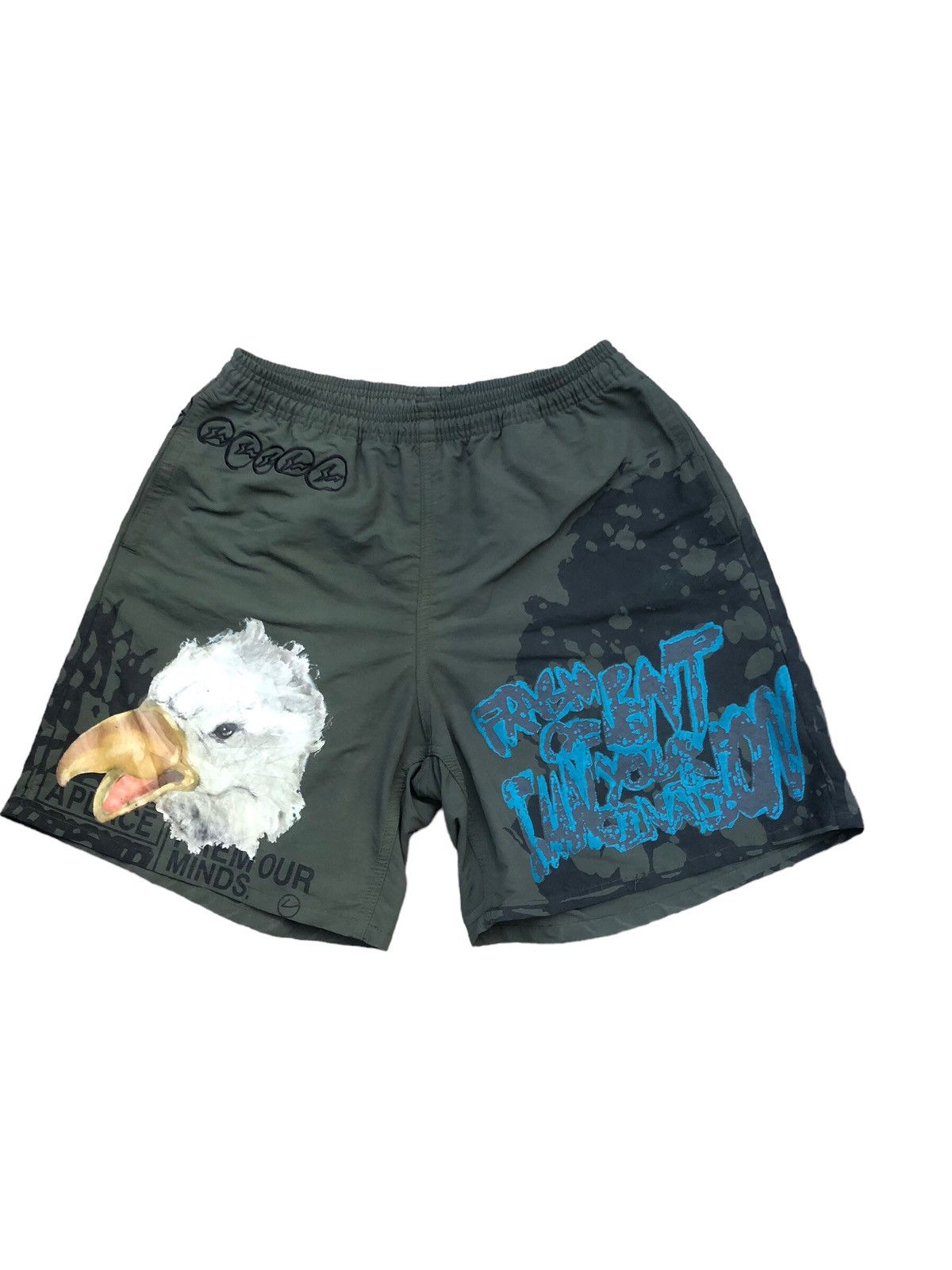 Fragment Design × Travis Scott TRAVIS SCOTT CACTUS JACK FRAGMENT Imagination Shorts Olive Size US 28 / EU 44 - 1 Thumbnail
