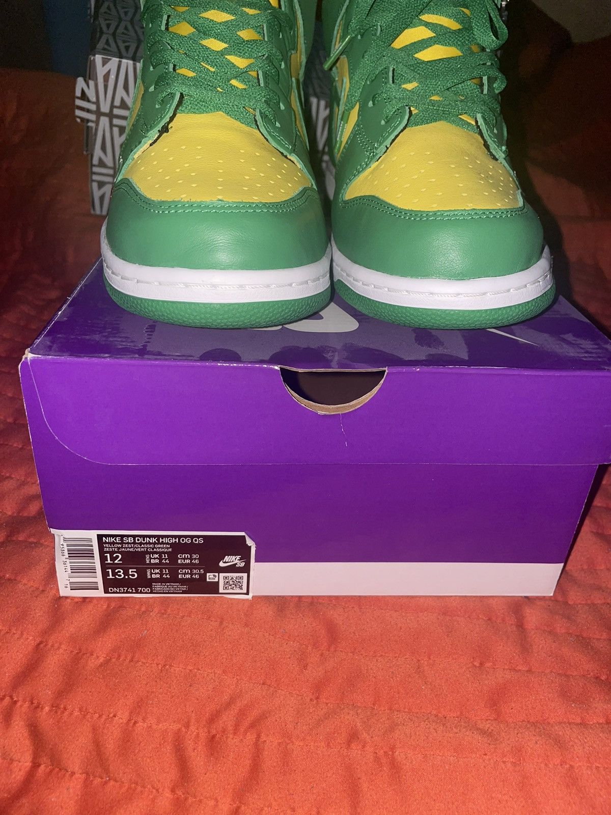 image of Nike Dunk High Supreme “By Any Means “ Shoes in Green, Men's (Size 12)