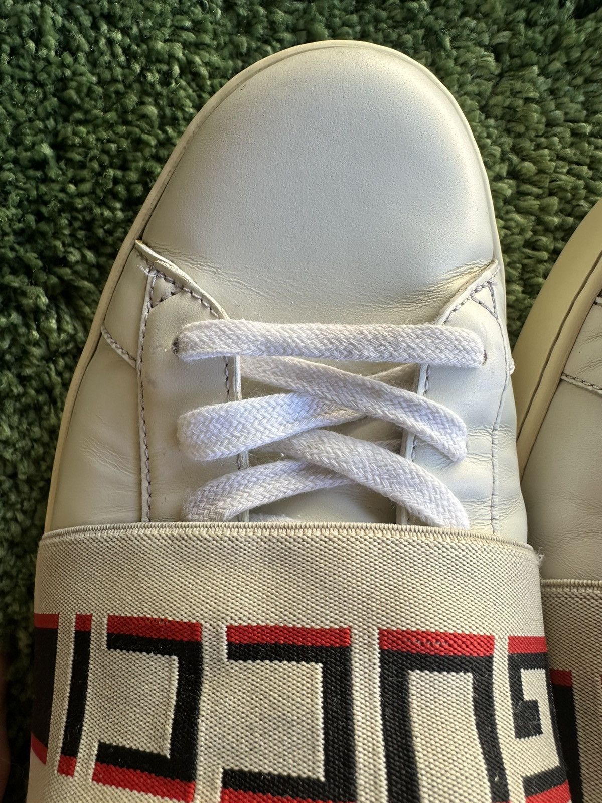 Gucci Gucci Ace Stripe Ivory “White Red Black” US size 11 Size US 11 / EU 44 - 8 Thumbnail