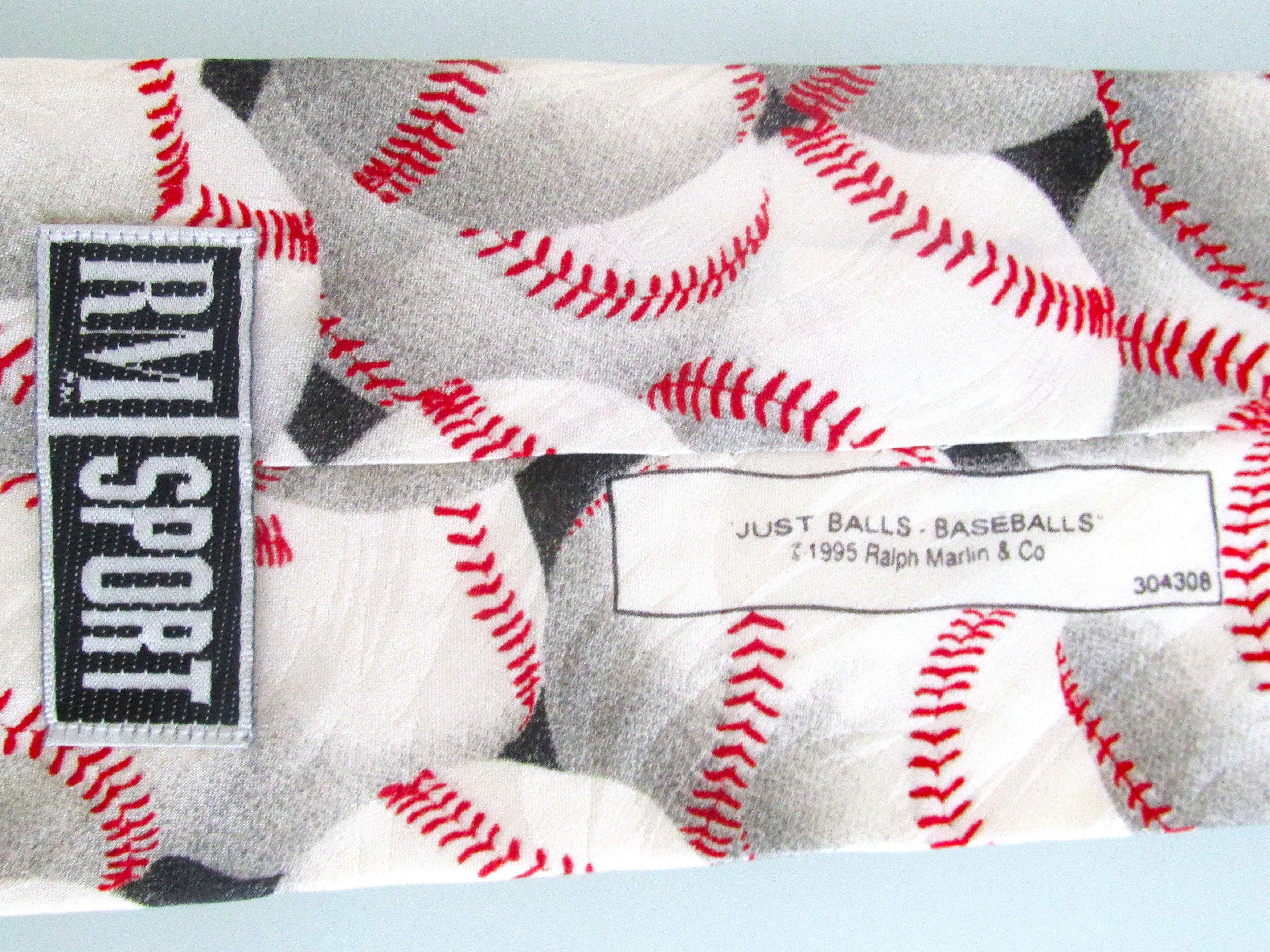 Ralph Marlin Vintage Ralph Marlin (NWOT) Baseball Men's Silk Tie Size ONE SIZE - 5 Thumbnail