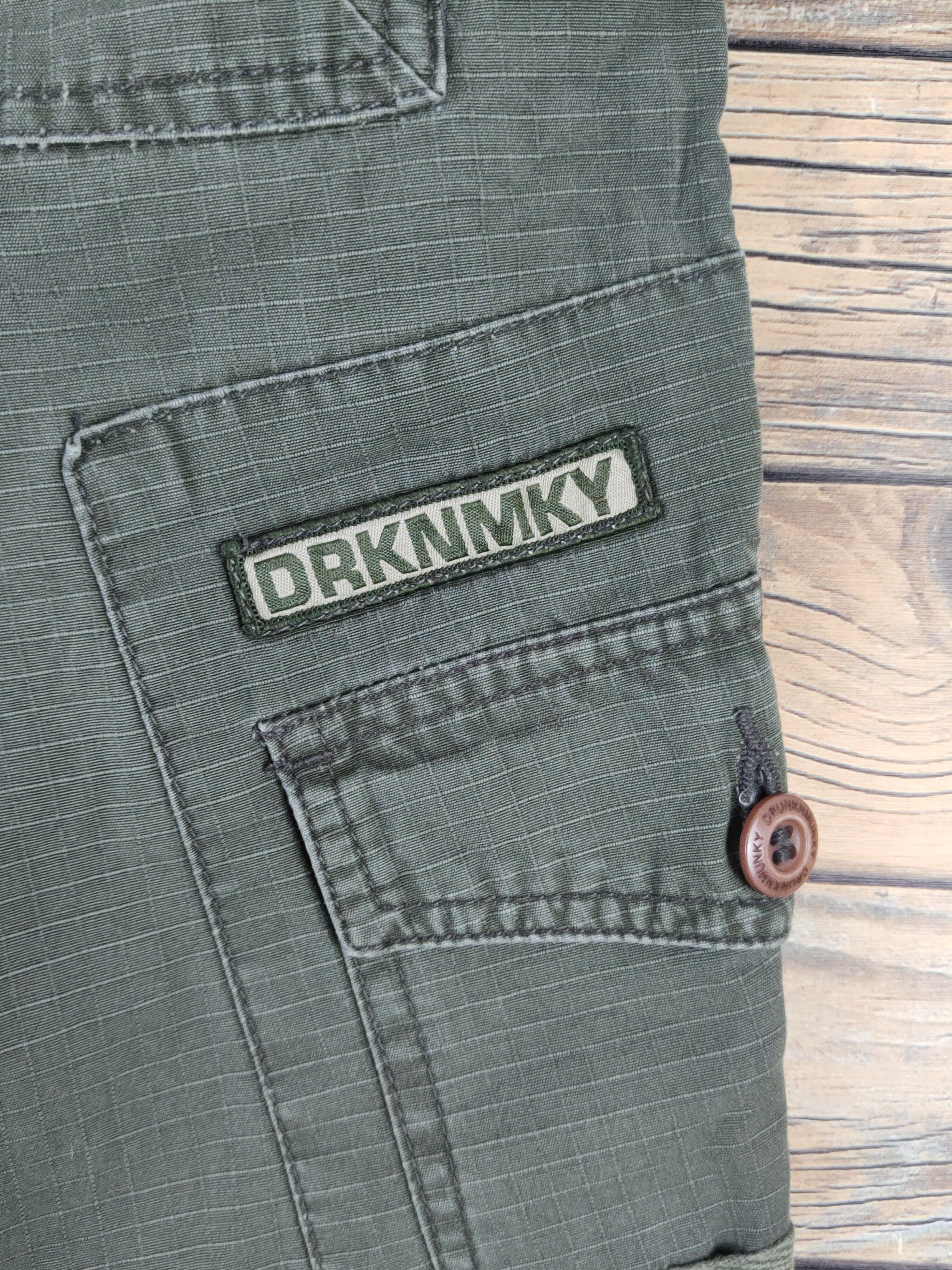 DrunknMunky DL Drunkn Munky Green Multipocket Tactical Cargo Pants #942 Size US 34 / EU 50 - 12 Thumbnail