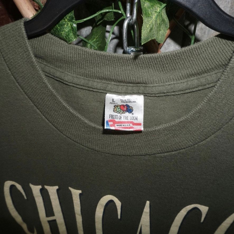 Fruit Of The Loom Large - Vintage Y2K Chicago, USA worlds fair 1990s t-shirt Size US L / EU 52-54 / 3 - 3 Thumbnail