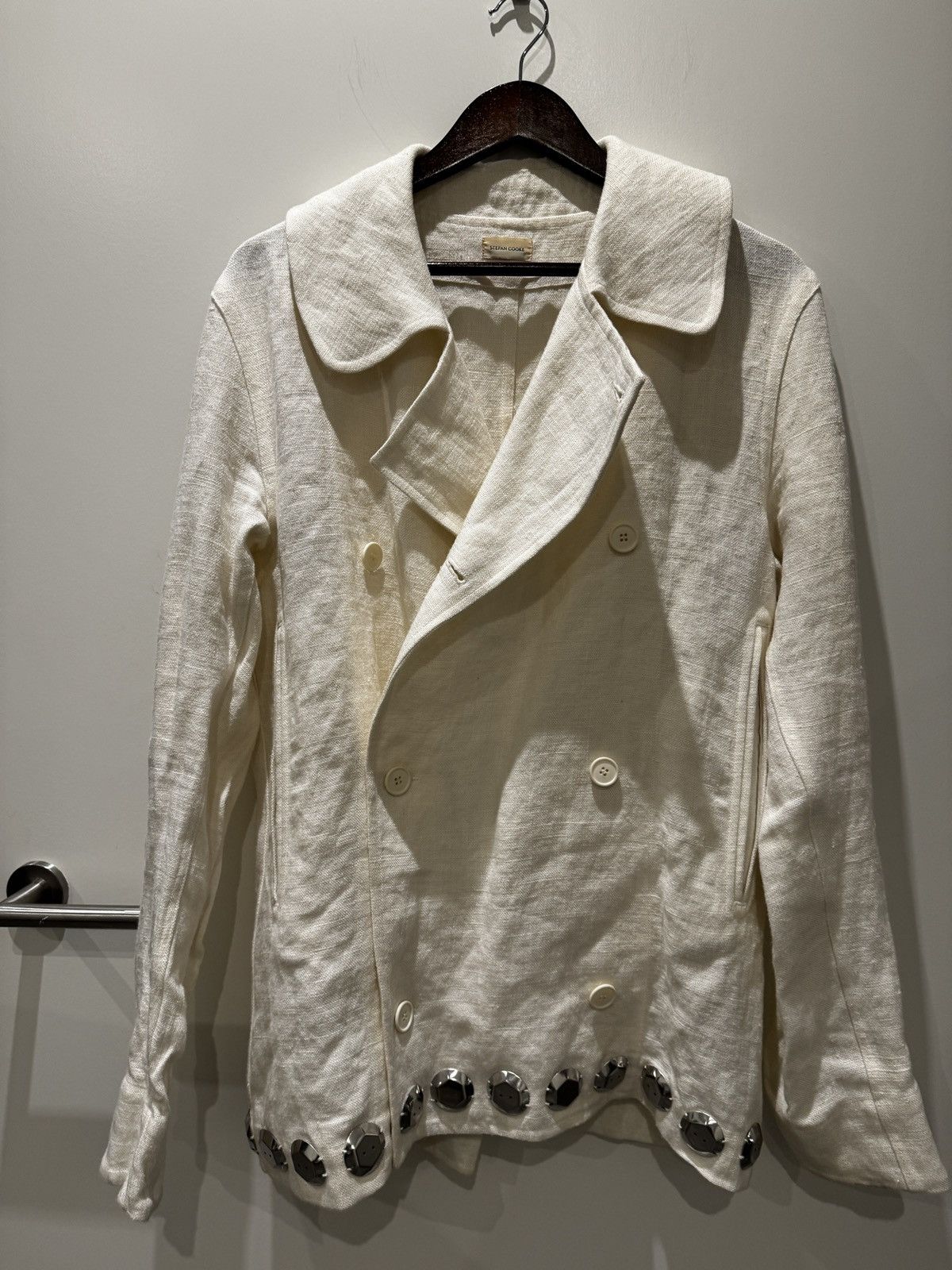 image of Stefan Cooke Jacket in White, Men's (Size Medium)