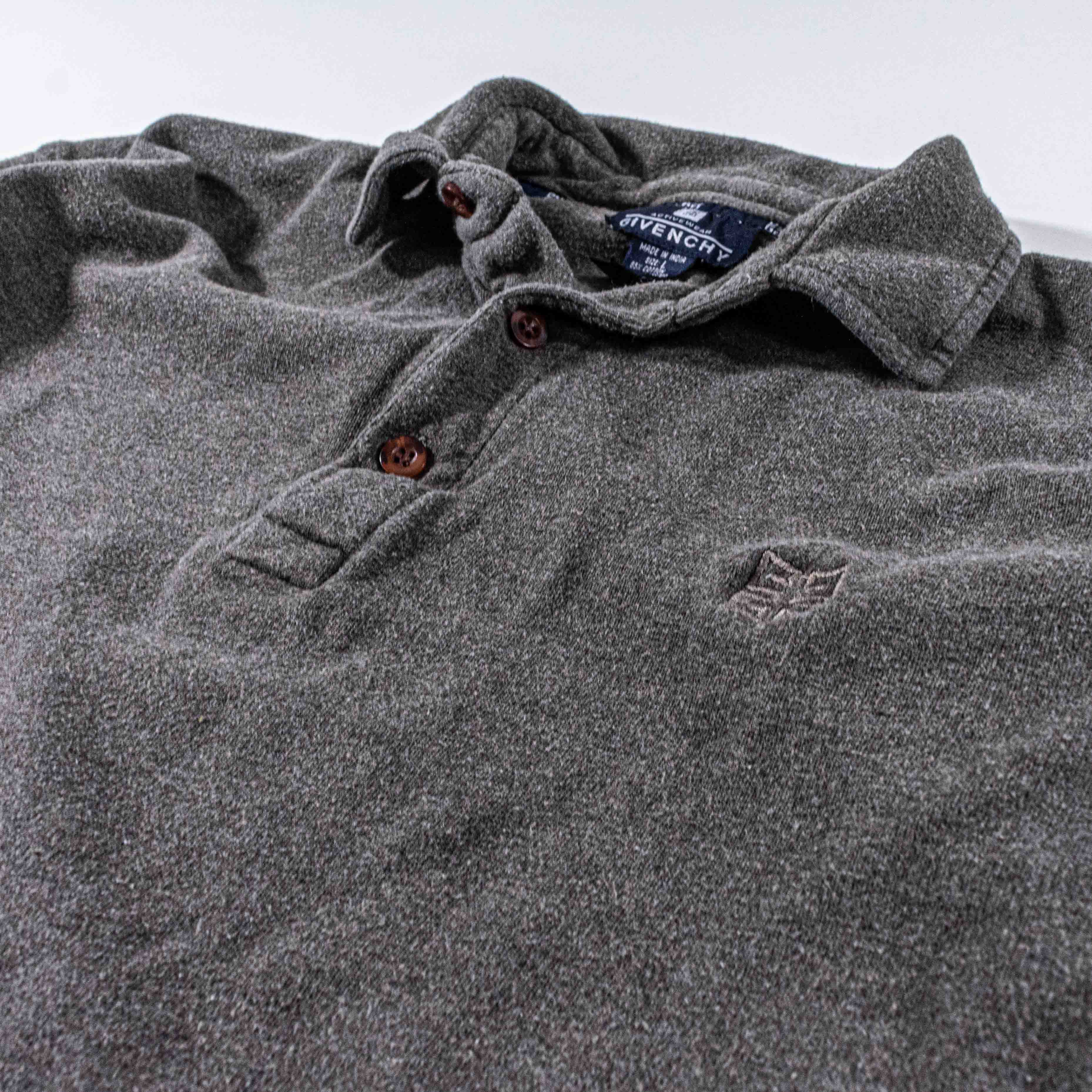 Givenchy Givenchy Activewear Long Sleeve Polo Shirt Logo 90s Designer Size US L / EU 52-54 / 3 - 8 Thumbnail