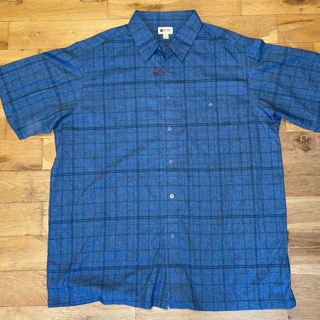 Haggar × Vintage HAGGAR MEN'S ELEGANT SHORT SLEEVE SHIRT FASHIONABLE Size XL Size US XL / EU 56 / 4 - 1 Thumbnail