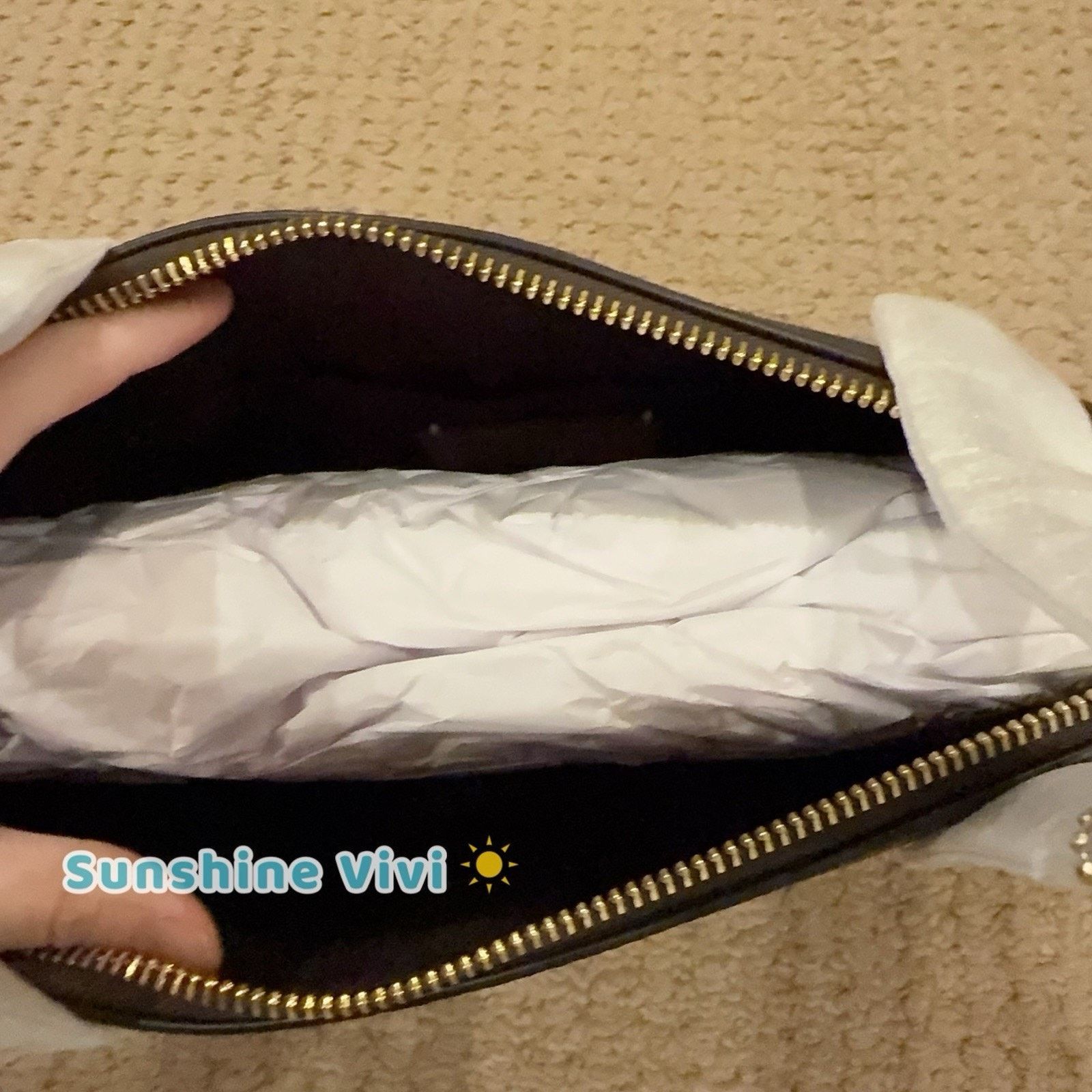 Coach NWT COACH Fiona Zip Tote Bag Canvas CBT18 Gold/Walnut/Black Size ONE SIZE - 7 Thumbnail