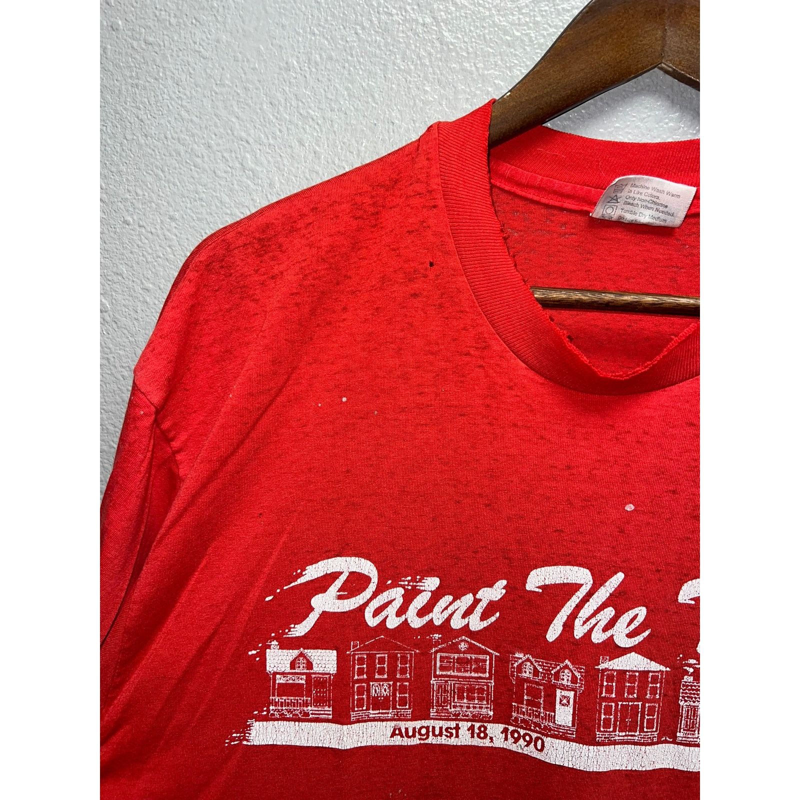 Vintage Vintage Detroit Shirt Paint The Town August 18 Tee Worn XL Size US XL / EU 56 / 4 - 6 Thumbnail