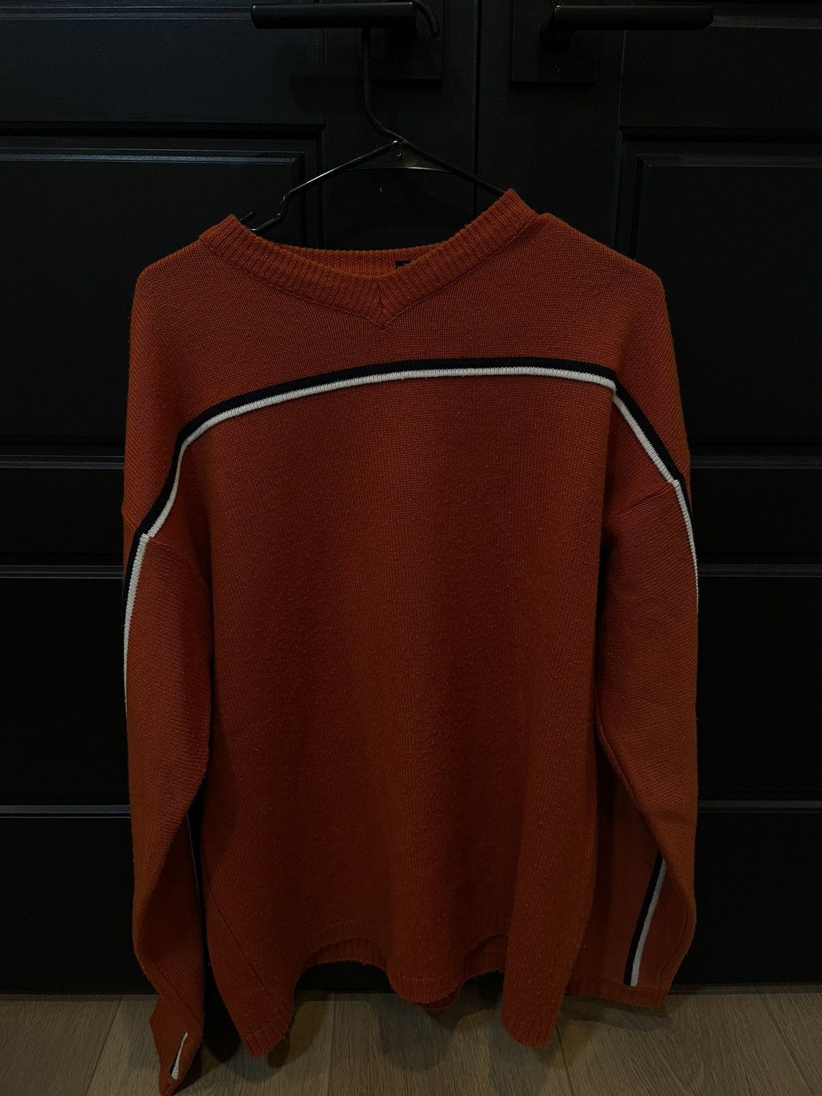 rue21 Vintage orange rue 21 sweater Size US L / EU 52-54 / 3 - 1 Thumbnail