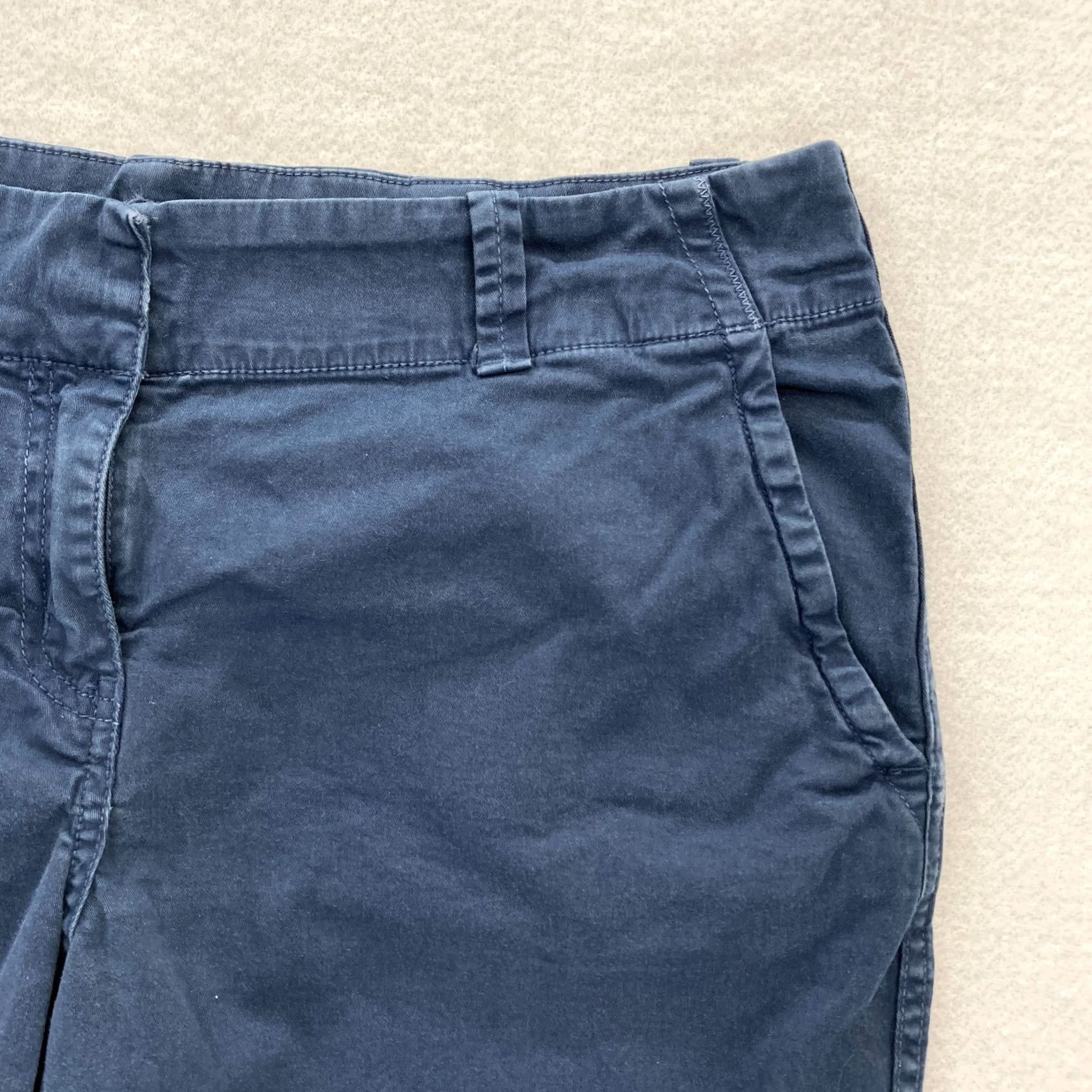 Vineyard Vines Vineyard Vines Shorts Women's 8 Blue Stretch Fabric Chino Short Low Rise 9" Prep Womens Size 30" / US 8 / IT 44 - 3 Thumbnail
