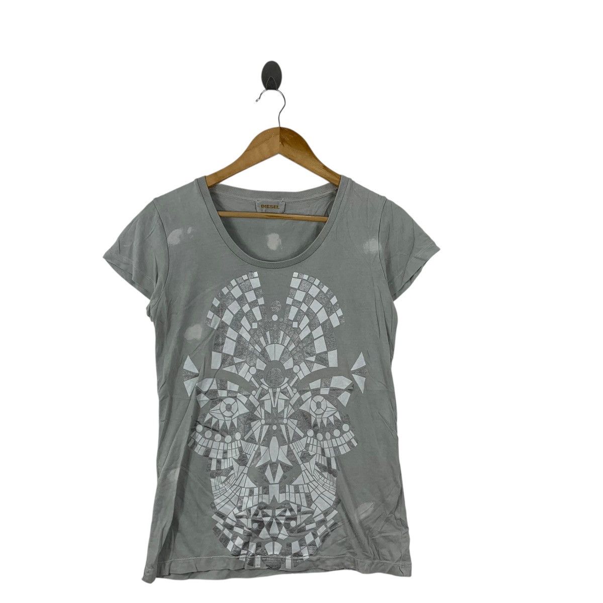 Diesel Vintage DIESEL ITALY Tribal Face Abstract Graphic Tee Shirt Size S / US 4 / IT 40 - 5 Thumbnail