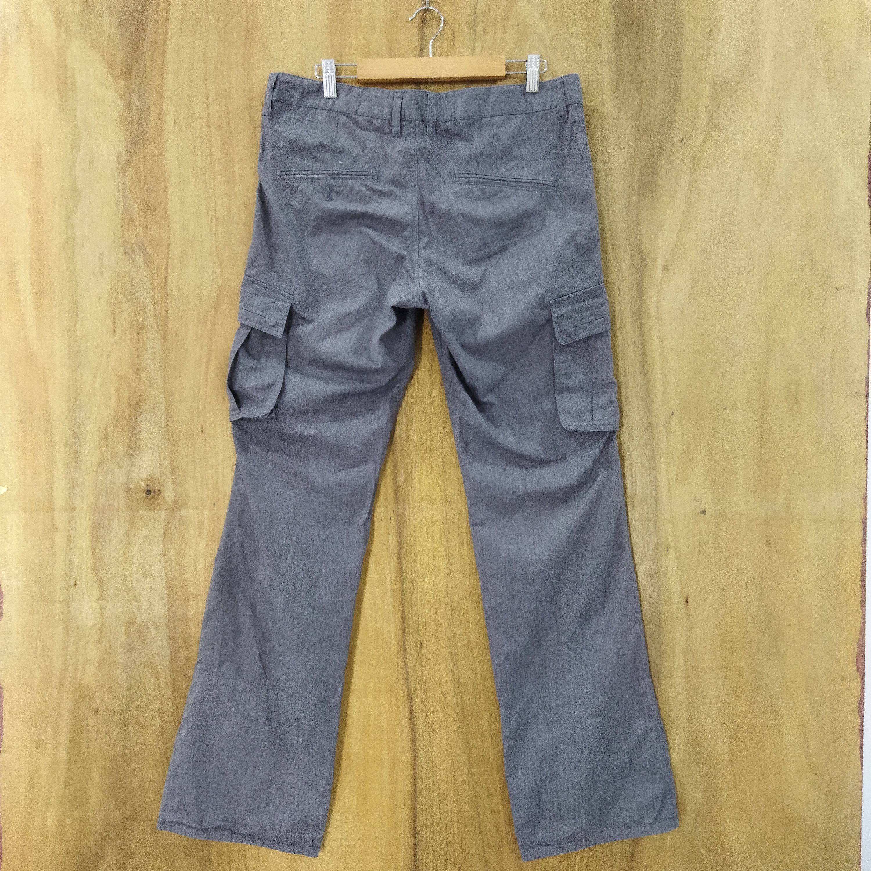 Japanese Brand MICHEL KLEIN GREY CARGO PANTS Size US 34 / EU 50 - 7 Thumbnail