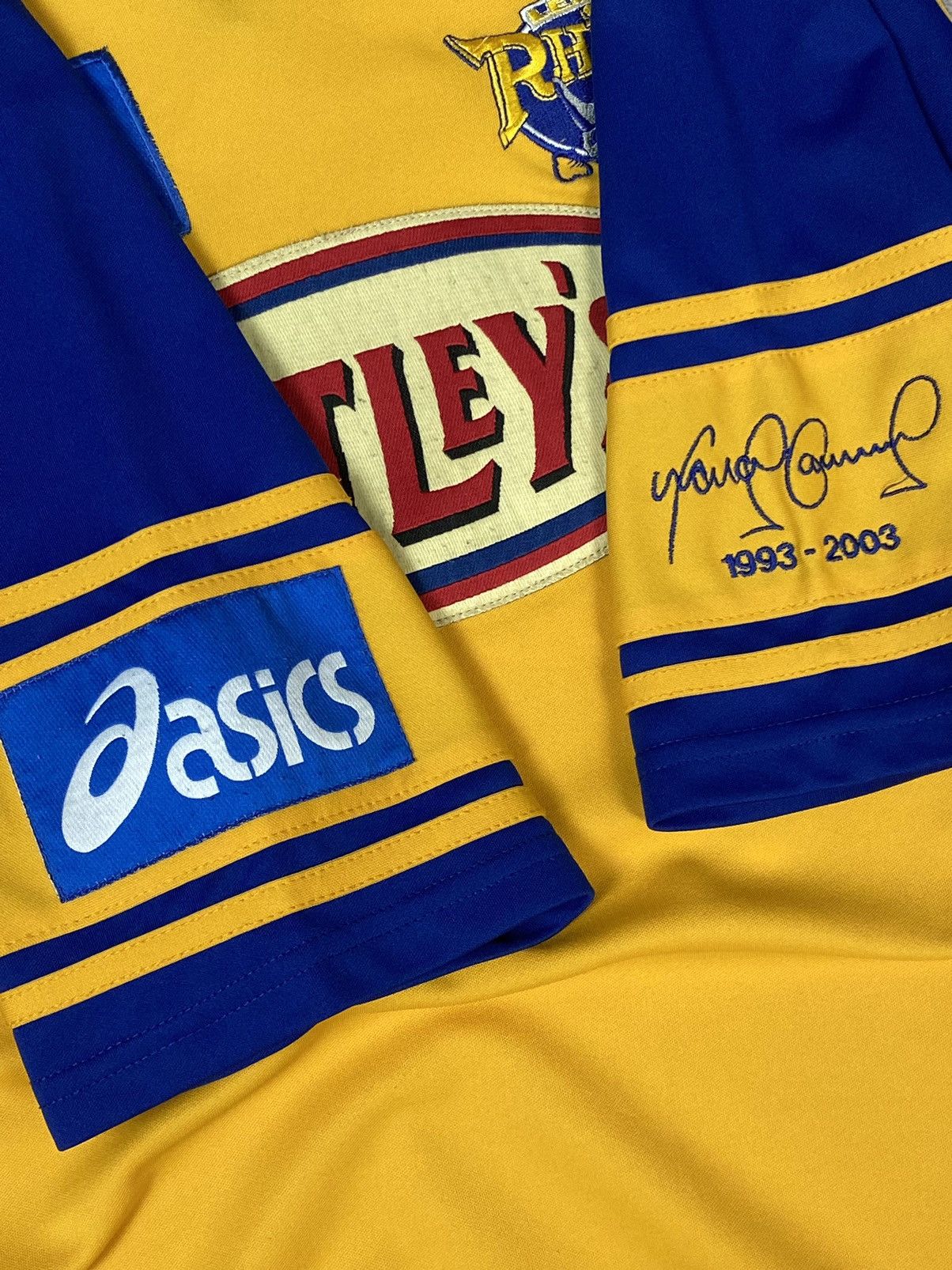 Asics × Vintage Rugby Jersey Shirt Leeds Rhinos Asics M Vintage Retro Size US M / EU 48-50 / 2 - 4 Thumbnail