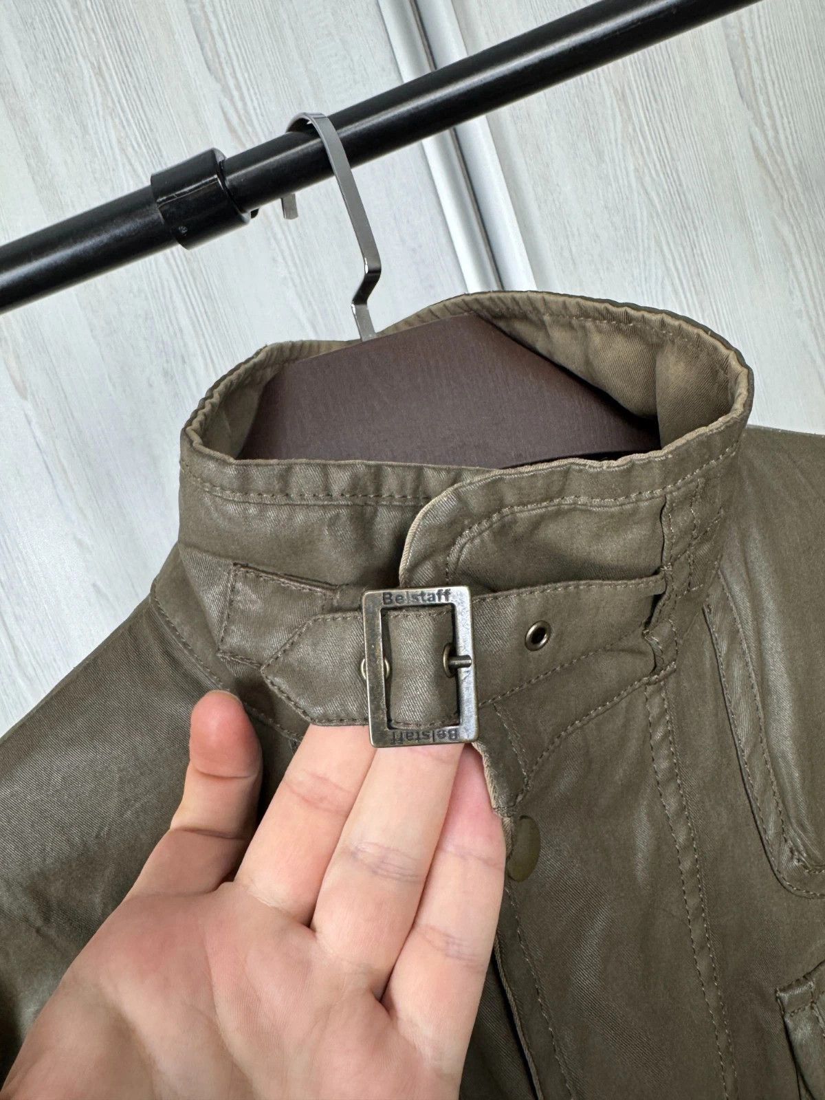 Belstaff Belstaff New Maple khaki green luxury jacket moto jacket Size US M / EU 48-50 / 2 - 4 Thumbnail