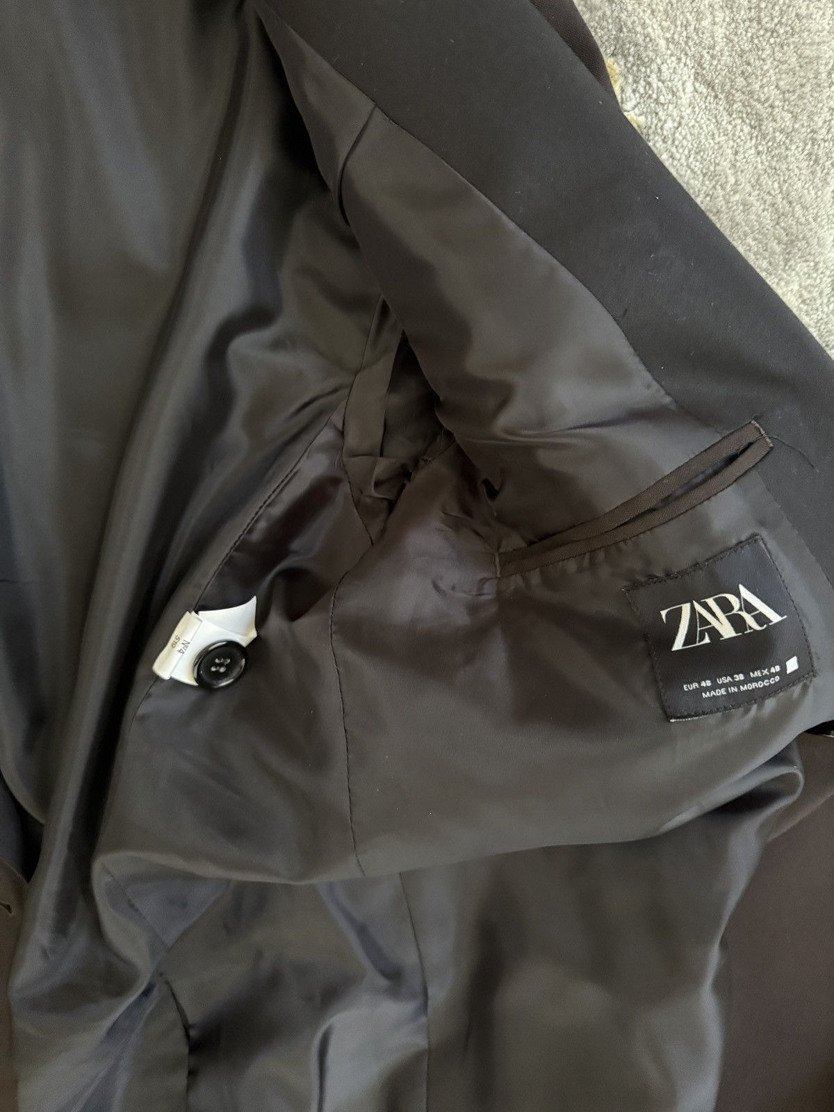 Zara Zara Double Breasted Blazer Jacket Brown Size US M / EU 48-50 / 2 - 6 Thumbnail