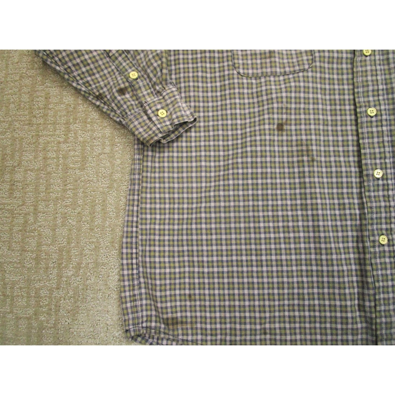 Vintage Rasco FR Shirt Men 2XL Green Button-Down Plaid Twill Long Sleeve Workwear FR Shirt Men Green 2XL Size US XXL / EU 58 / 5 - 3 Thumbnail