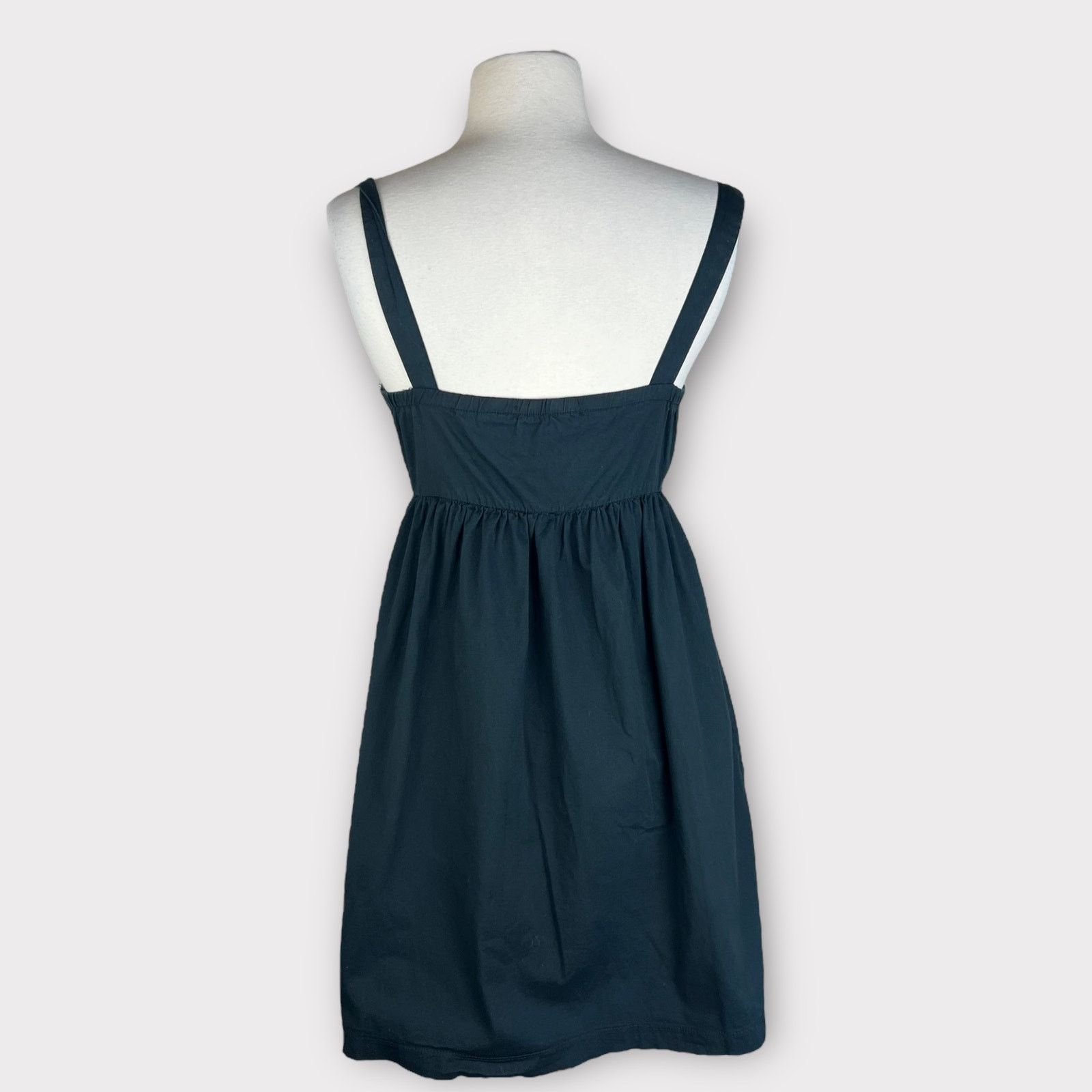Macys BeBop Empire Waist Full Zip Black Sweetheart Pockets Dress Size M / US 6-8 / IT 42-44 - 3 Thumbnail