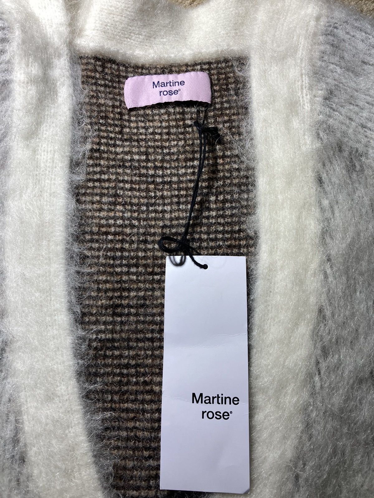 Martine Rose New FW23 Martine Rose Brushed Mohair Fair Isle Cardigan 2023 Size US M / EU 48-50 / 2 - 3 Thumbnail