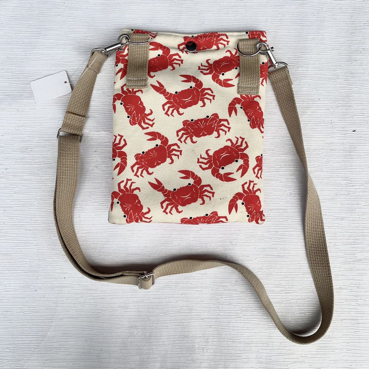Designer × Japanese Brand Japanese Brand Wabisuke Canvas Printed Crab Crossbody Size ONE SIZE - 7 Thumbnail