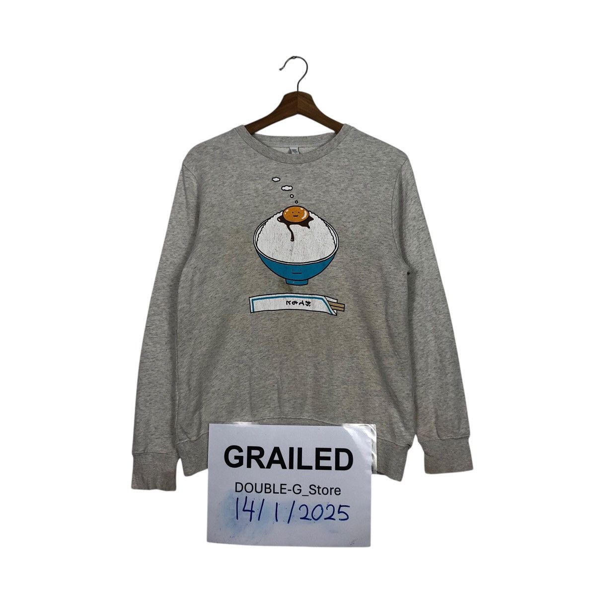 Japanese Brand 📌Vintage Sweatshirt Crewneck Cartoon Big Logo Size US S / EU 44-46 / 1 - 1 Thumbnail