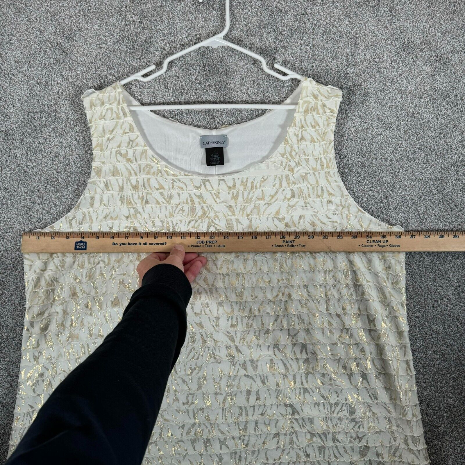 Other Catherines Top 3X Plus Shiny Gold Fairycore Ethereal 90s Y2K Size 3XL / US 20-22 - 8 Thumbnail