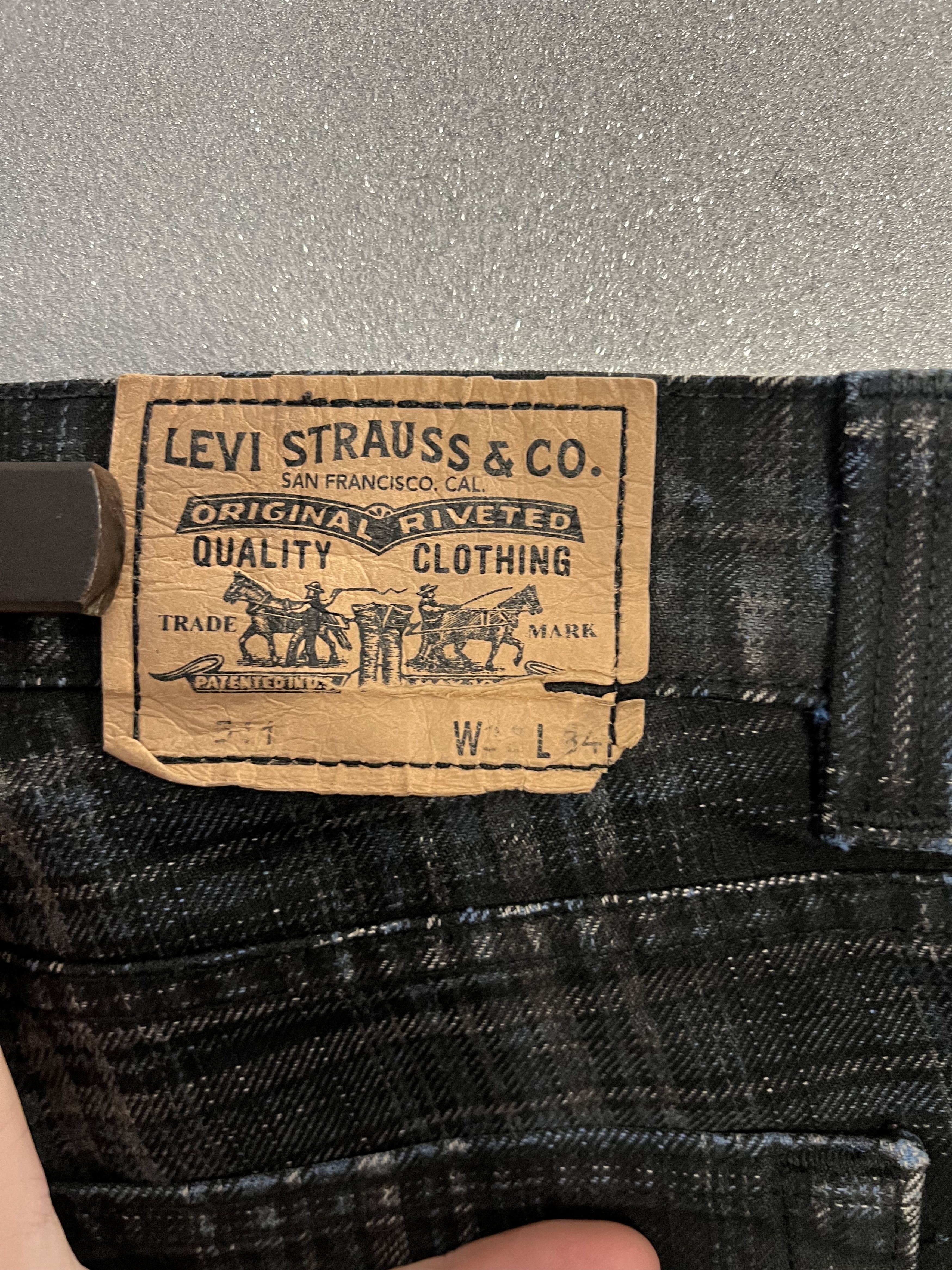 Levi's Vintage Levi's 511 Plaid Jeans 2008 Slim Fit W32 L34 Size US 32 / EU 48 - 4 Thumbnail