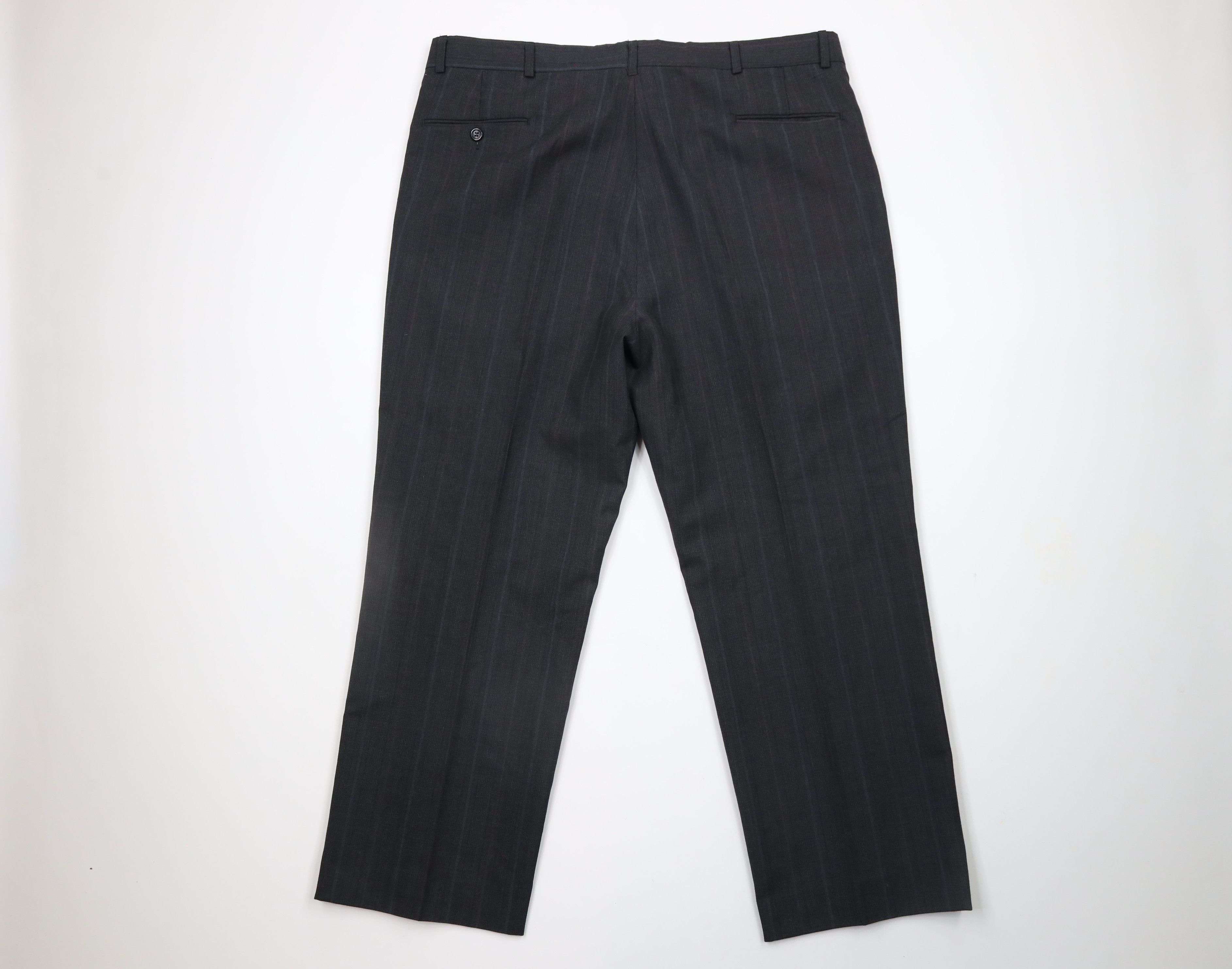 Vintage Vintage 90s Streetwear Wool Blend Striped Wide Leg Pants USA Size US 38 / EU 54 - 8 Thumbnail