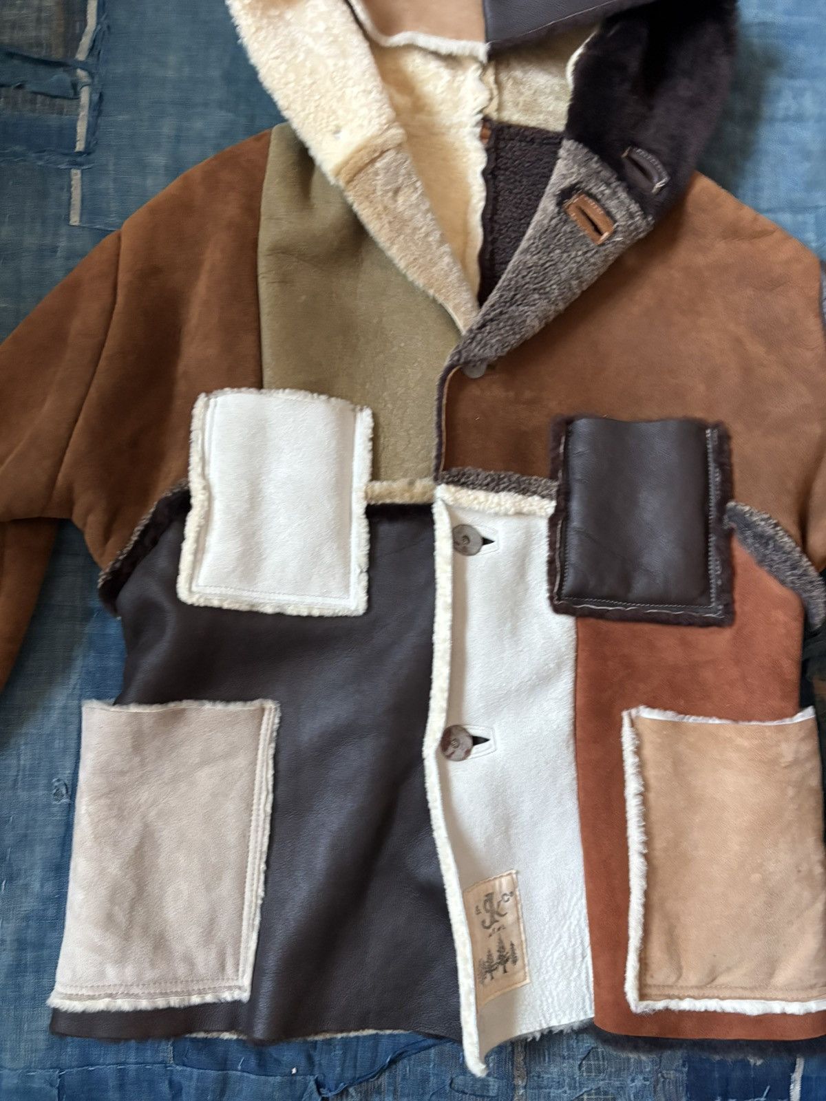 Kapital Kountry Kapital mouton patchwork hoodie Size US S / EU 44-46 / 1 - 5 Thumbnail
