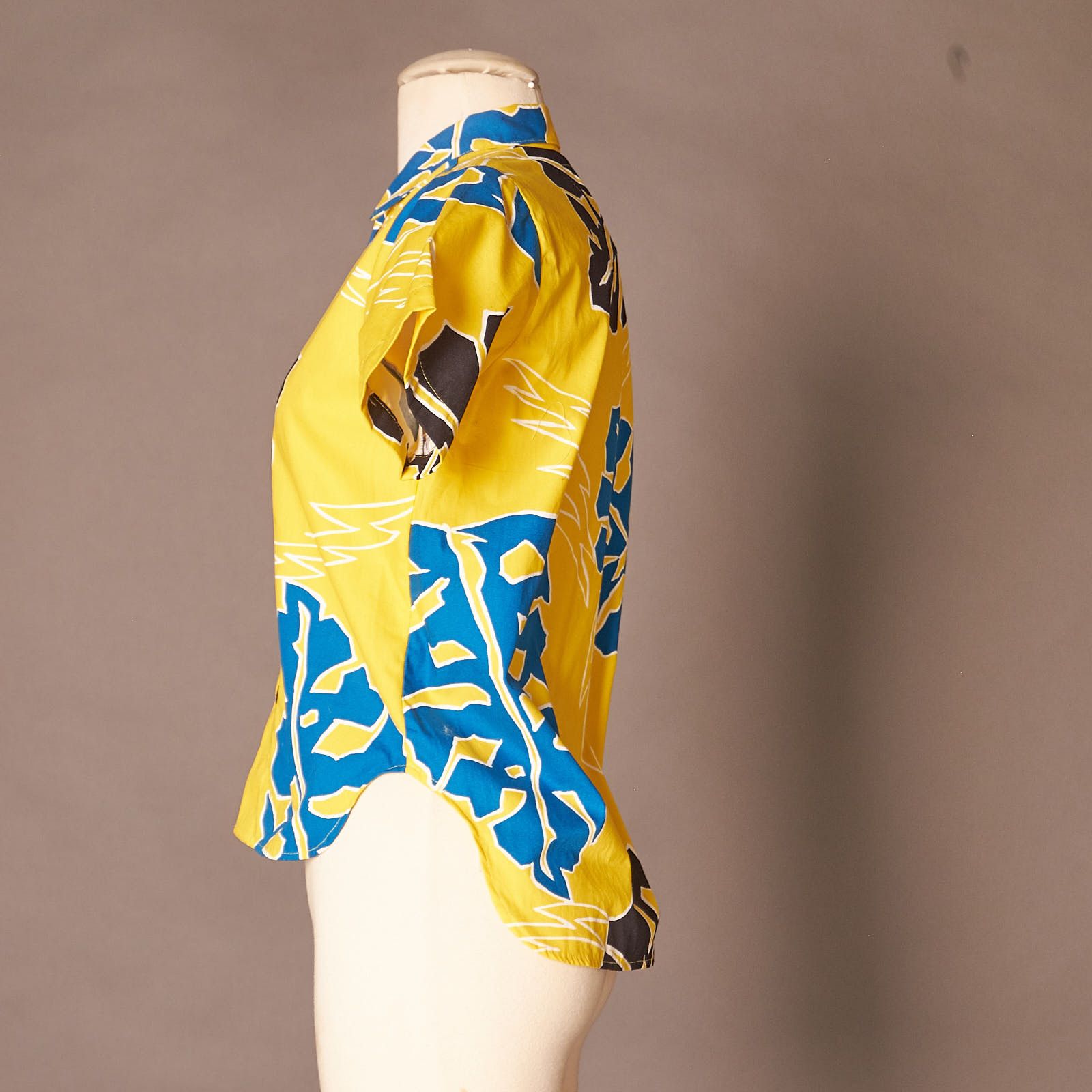 Vintage Vintage 1990s Yellow Banana Bay Hawaiian Shirt Size US XXS / EU 40 - 2 Thumbnail
