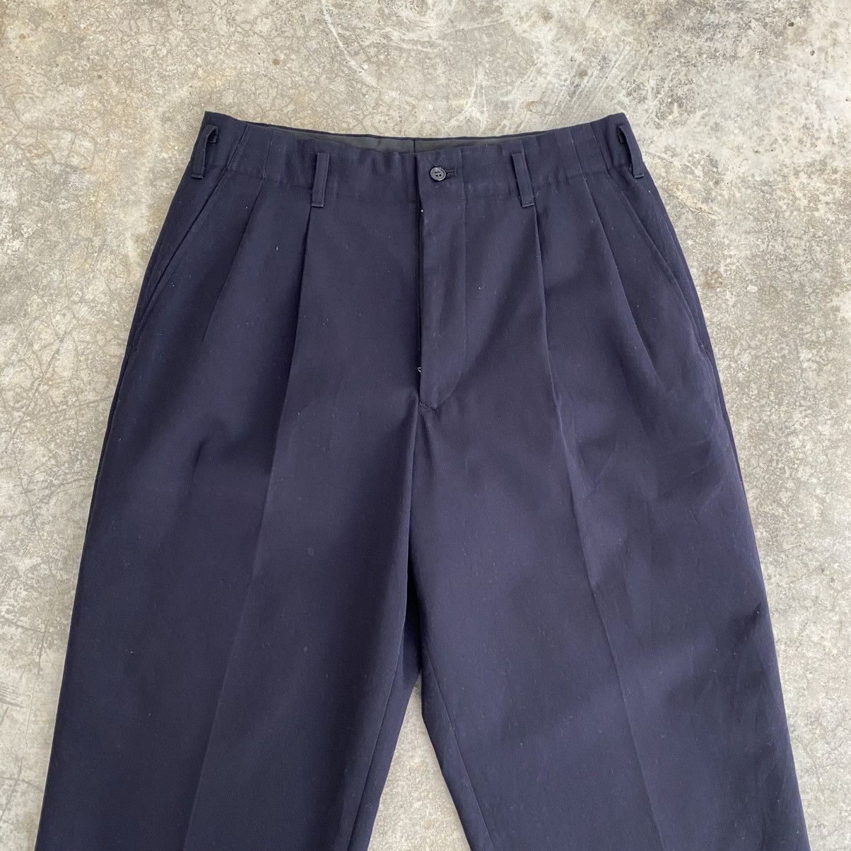 Yohji Yamamoto Yohji Yamamoto CJRC 2 Tucks Wool Blend Wide Trouser Pants Size US 31 - 4 Thumbnail