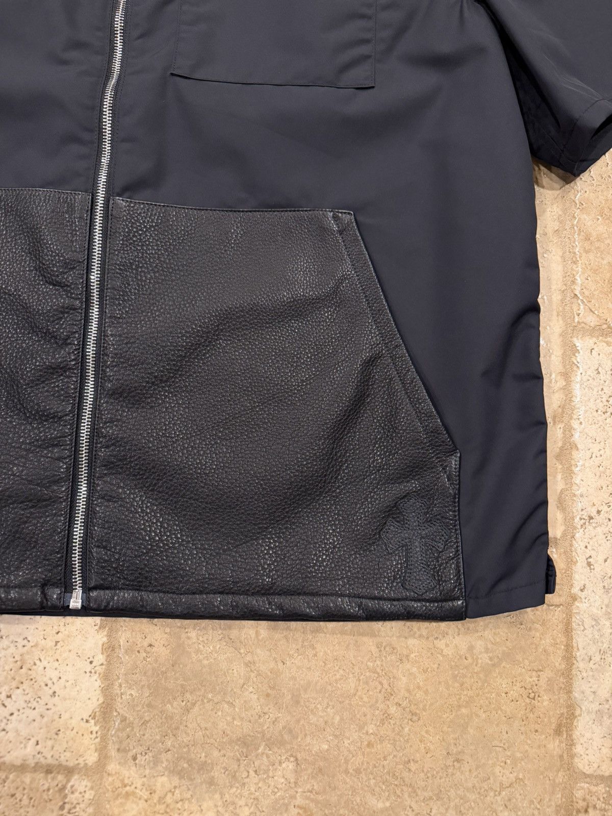 Chrome Hearts Chrome Hearts Carpenter Leather/Nylon Dagger Zip Up Shirt Size US XL / EU 56 / 4 - 8 Thumbnail