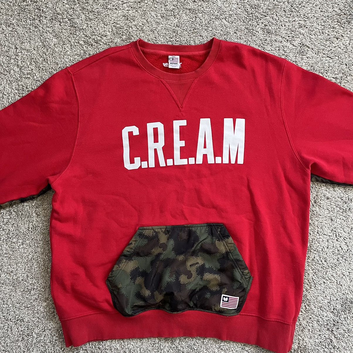 Wu-Tang Clan 🔴Wu-Tang Sweater Size 3XL CREAM Red Crewneck Raekwon WuWear Size US XXL / EU 58 / 5 - 2 Thumbnail
