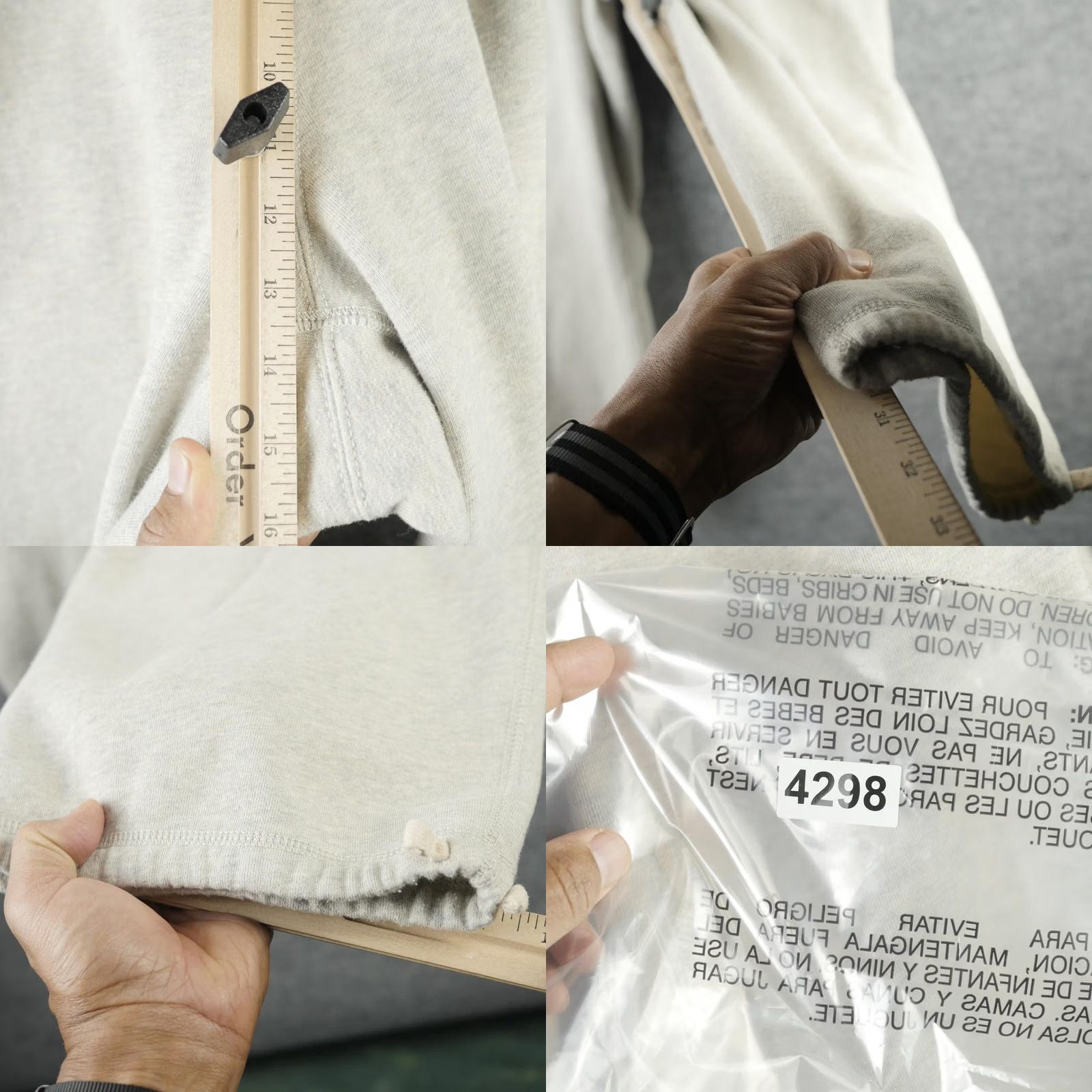 Polo Ralph Lauren Ralph Lauren Sweatpants Mens 3X Gray Fleece Drawstring Pony Logo Loose Baggy Size US 39 - 9 Thumbnail