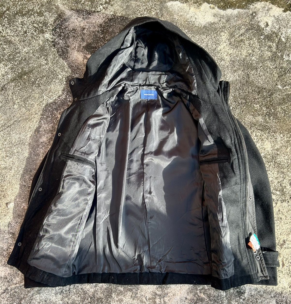 Other UNION STATION COLLECTIVE Lamb Nylon Knit Duffel Coat Size US S / EU 44-46 / 1 - 7 Thumbnail