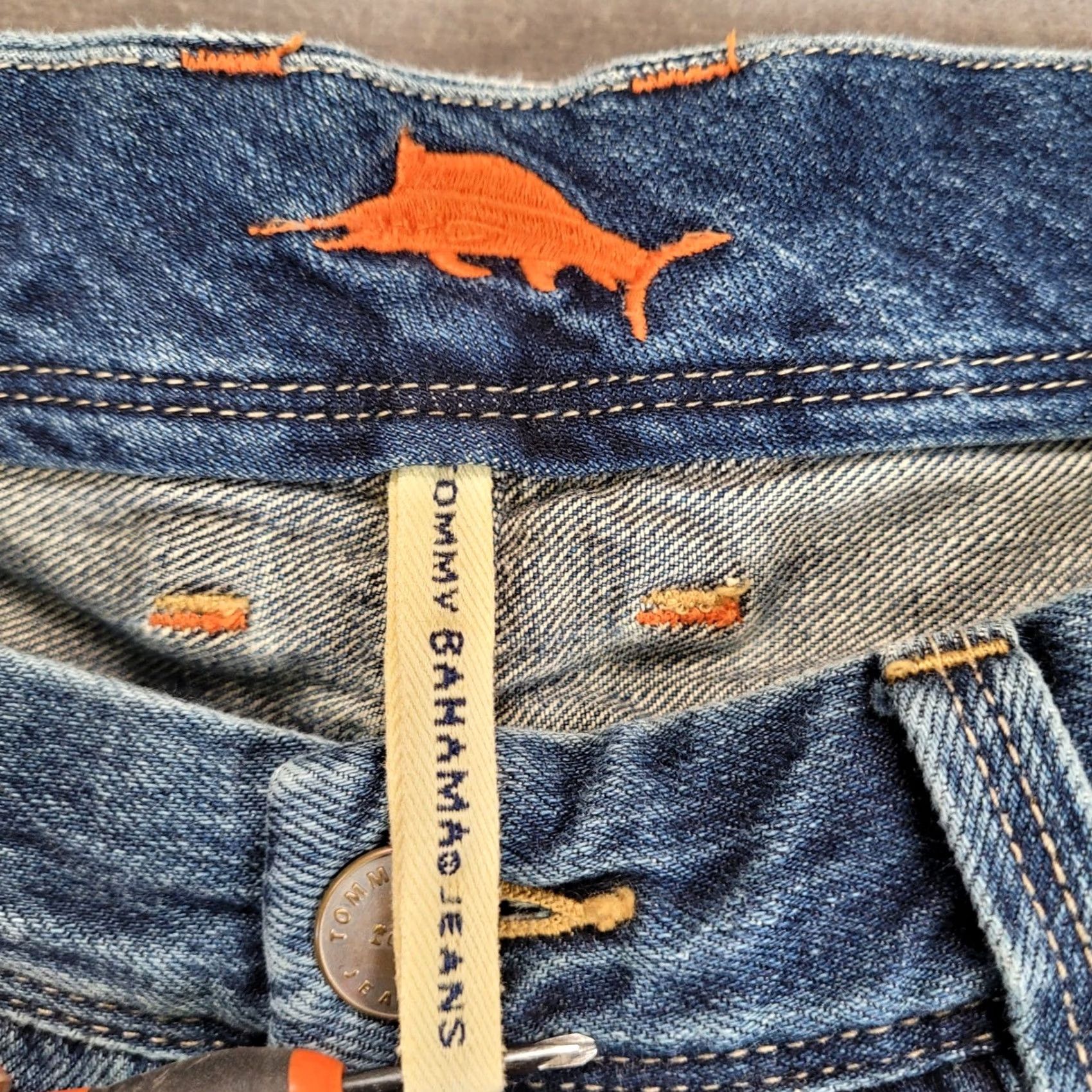 Tommy Bahama Tommy Bahama Jeans Mens 36x29 Blue Denim Lyocell Blend Straight Regular Fit Casual 5-Pocket Logo Size US 36 / EU 52 - 4 Thumbnail