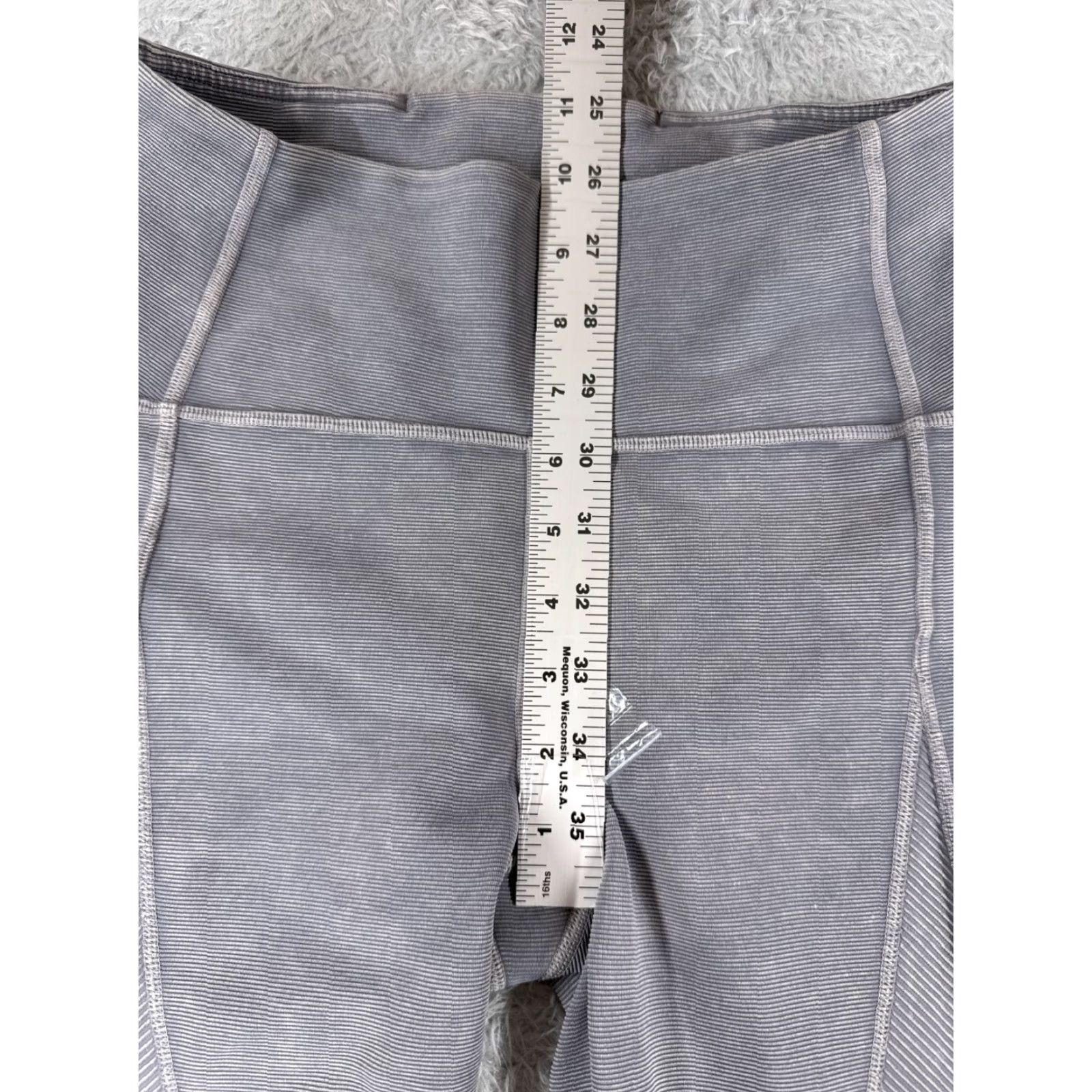 Lululemon Lululemon Wunder Under Crop 23" Blue Pants Women 6 Size 28" / US 6 / IT 42 - 7 Thumbnail