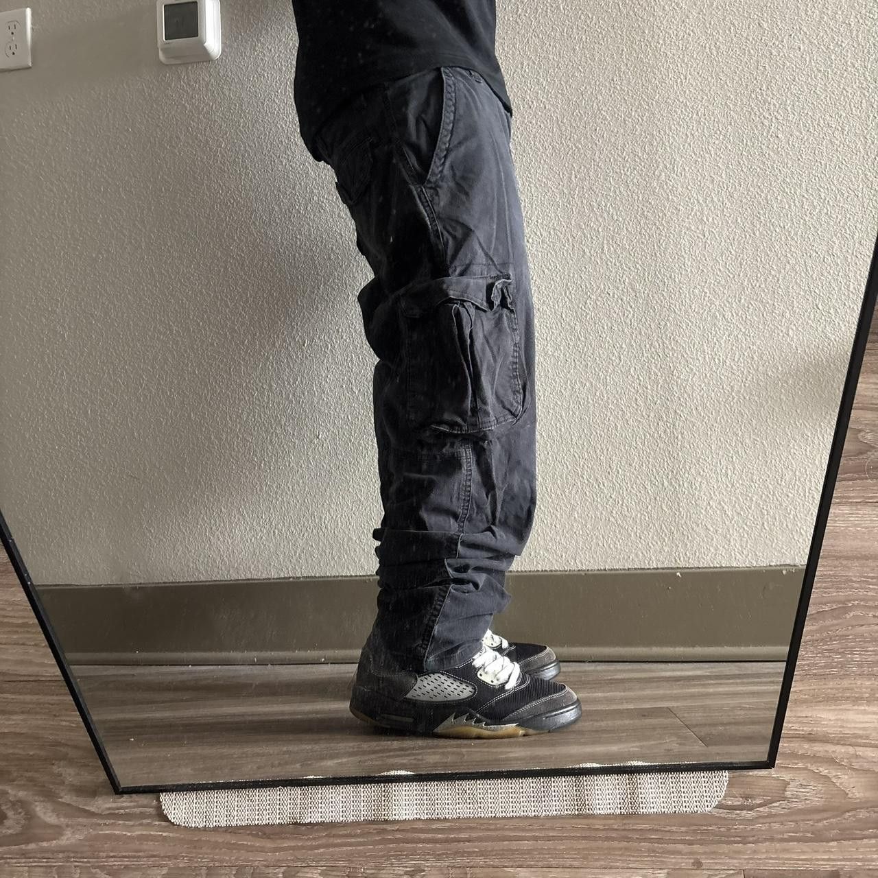 Vintage Crazy Vintage Y2K/2000s Grunge Black Skater Cargo Pants! 36x32 Size US 36 / EU 52 - 2 Thumbnail