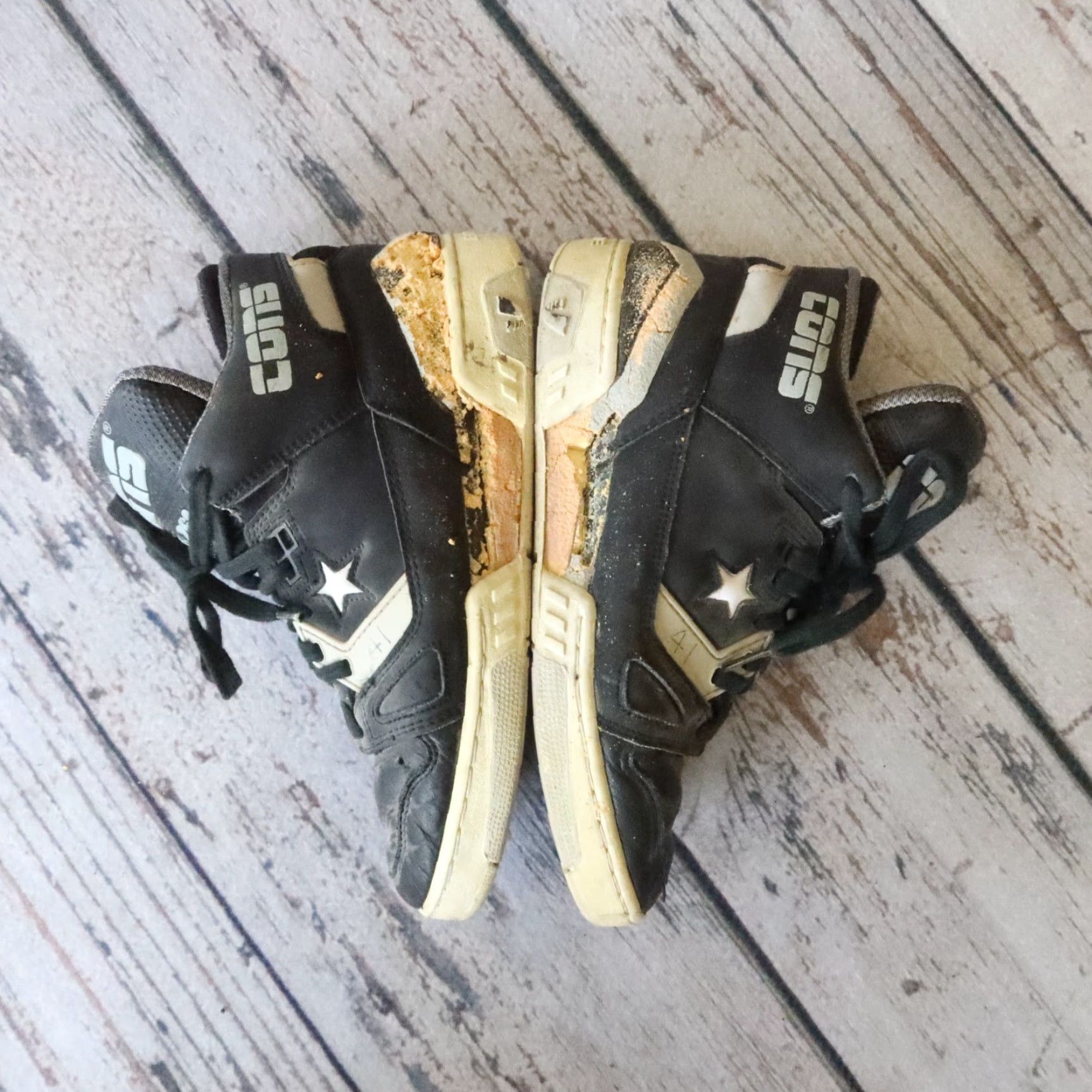Converse VINTAGE Converse Cons ERX-260 Men Athletic Shoe High Top 9 Black Sneaker ERX 260 Converse Cons Mens Shoes Size US 9 / EU 42 - 7 Thumbnail