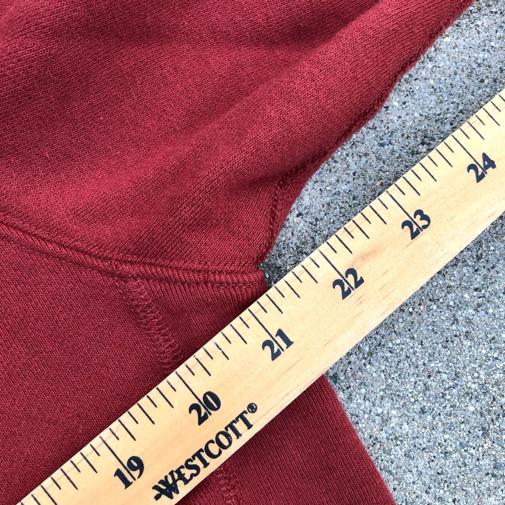 Vintage LA CAVA Sweatshirt Men's MEDIUM Red Crew Long Sleeve Cotton Heavy Gusset Size US M / EU 48-50 / 2 - 7 Thumbnail