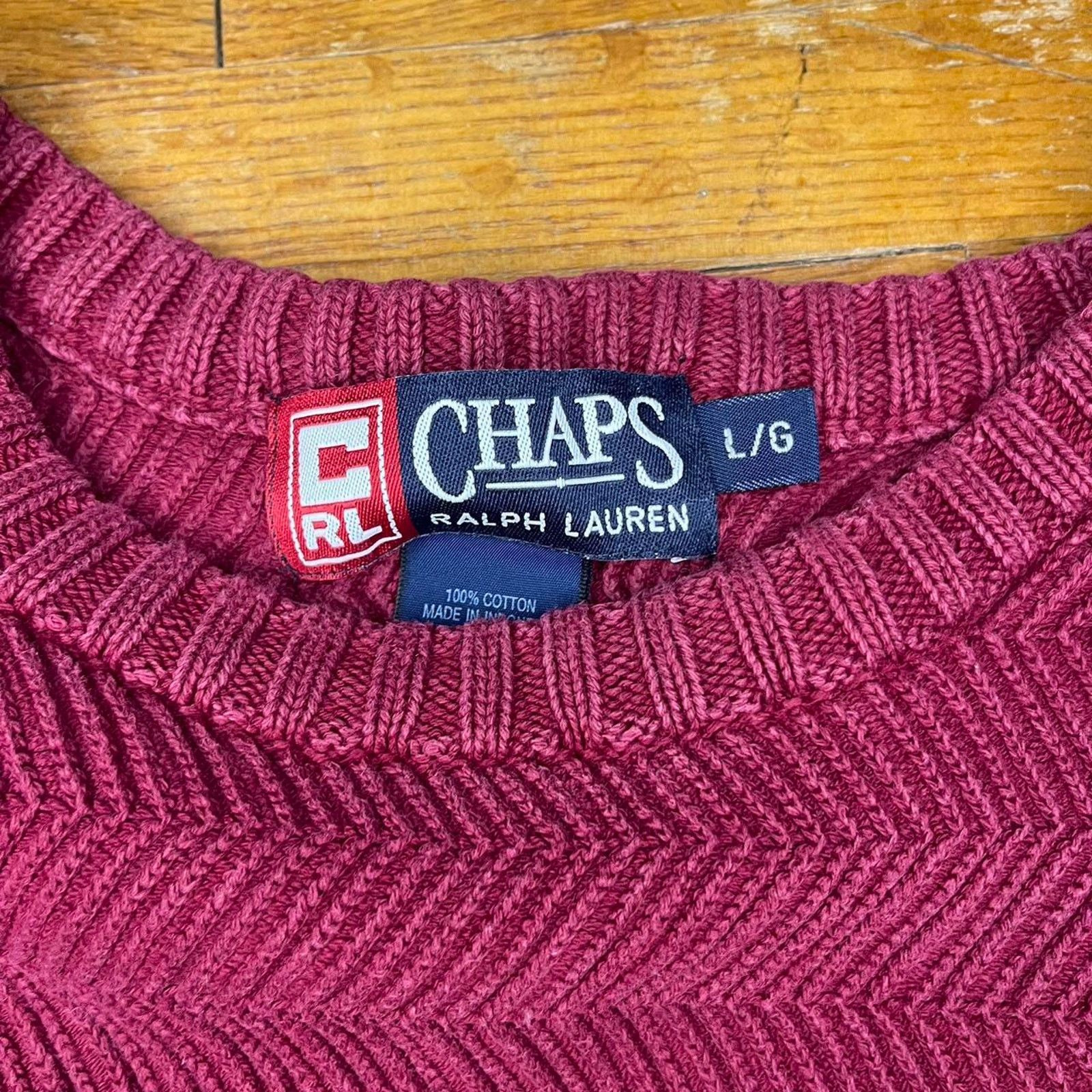 Chaps Vintage Chaps Ralph Lauren Striped Sweater Size US L / EU 52-54 / 3 - 3 Thumbnail