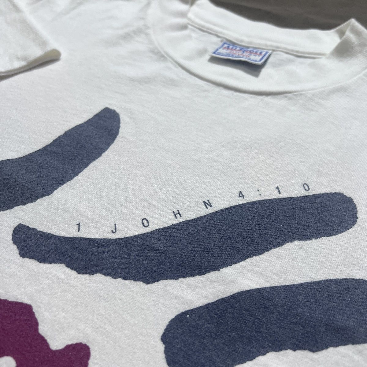 Vintage Vintage 90s THIS IS LOVE Jesus God Holy Bible Promo Tee XL Size US XL / EU 56 / 4 - 3 Thumbnail