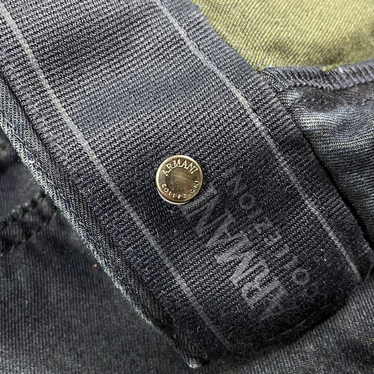 Armani × Giorgio Armani Armani Collezioni Italy Real Baggy Mettalic Logo Pants Size US 32 / EU 48 - 9 Thumbnail