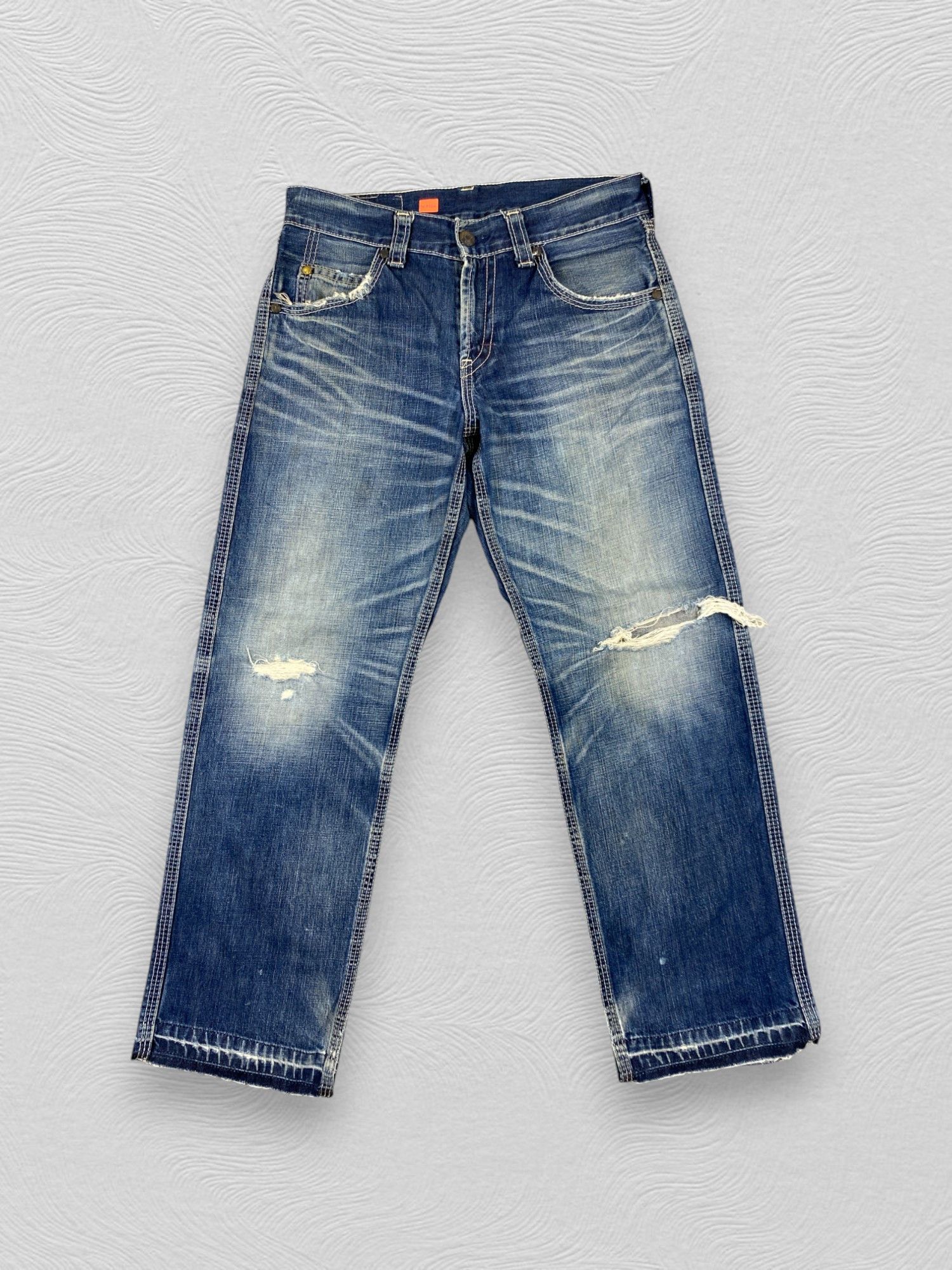 Distressed Blue Vintage Levis Jeans 33x29.5 Denim- JN3724