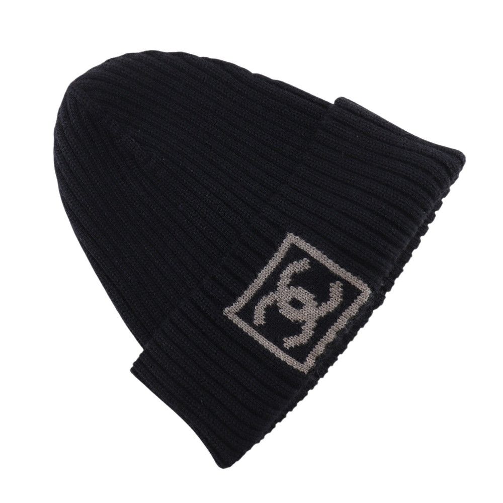 Chanel Chanel Chanel Coco Mark Wool Silk Cashmere Hat Textile Hats DUTY FREE for USA Size ONE SIZE - 1 Thumbnail
