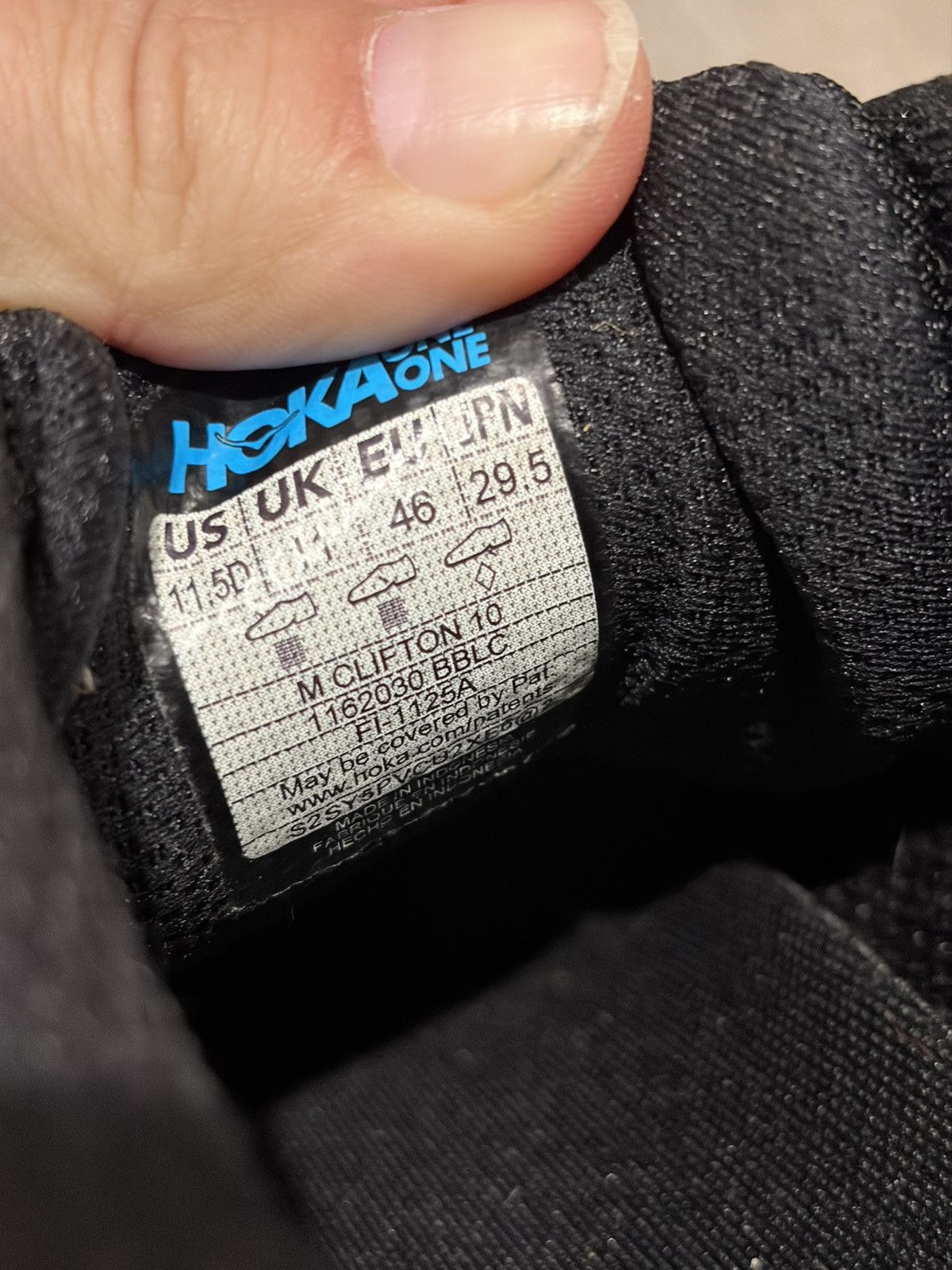 Hoka Hoka Clifton 10 Running Shoes Black Size US 11.5 / EU 44-45 - 13 Thumbnail