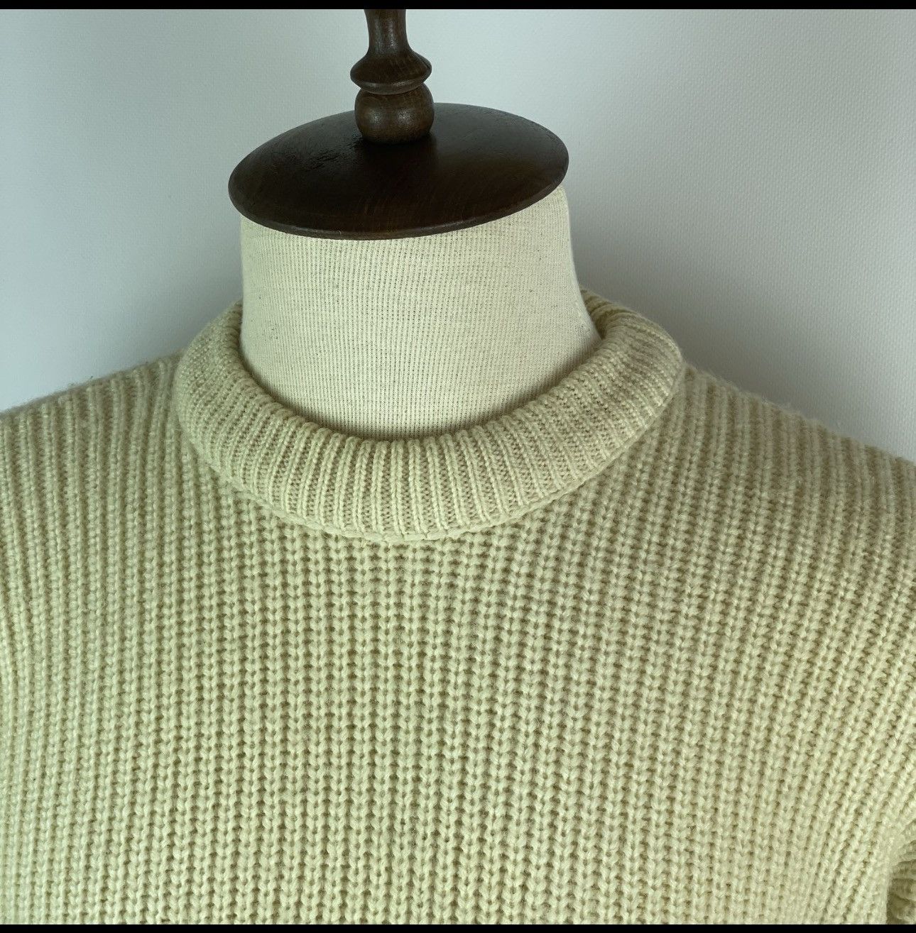 Barbour Vintage Men's Barbour Fishermans Knit Pure New Wool Sweater Size US S / EU 44-46 / 1 - 6 Thumbnail