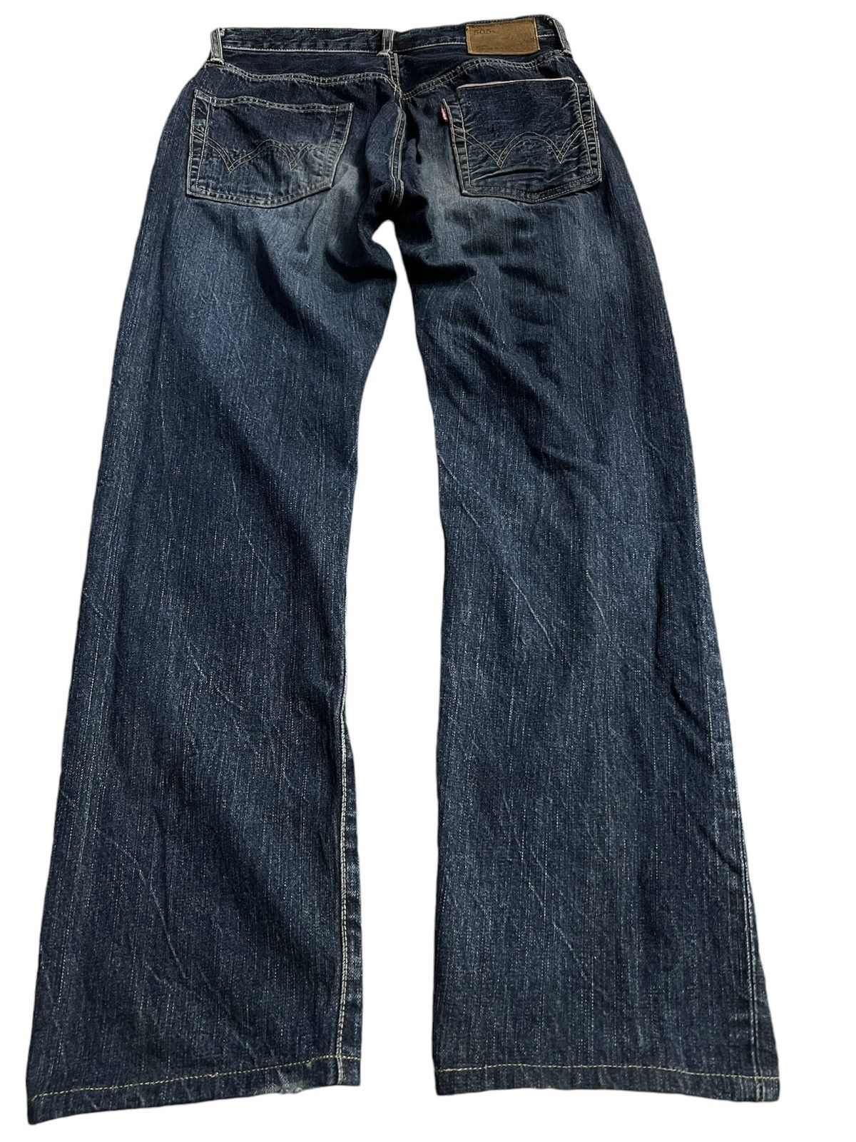 Edwin × If Six Was Nine VINTAGE EDWIN 505s REDLINE DISTRESSED JEANS Size US 29 - 2 Thumbnail