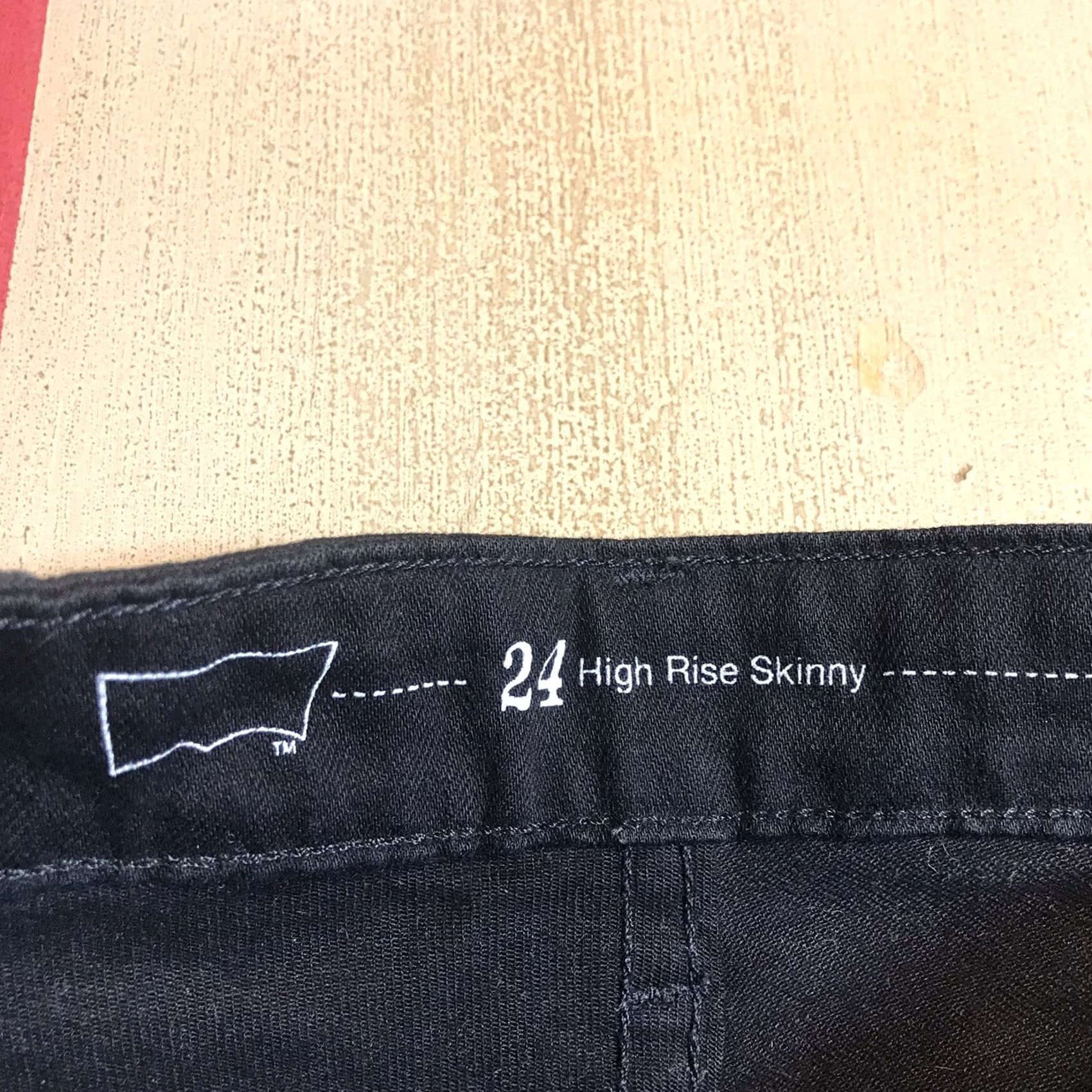 Levi's Levi's Jeans Skinny Black 90s Bohemian College Slim Stretch 5-Pocket Womens Regular 24 x 25.5 Inseam Size 42" / US 20 - 5 Thumbnail