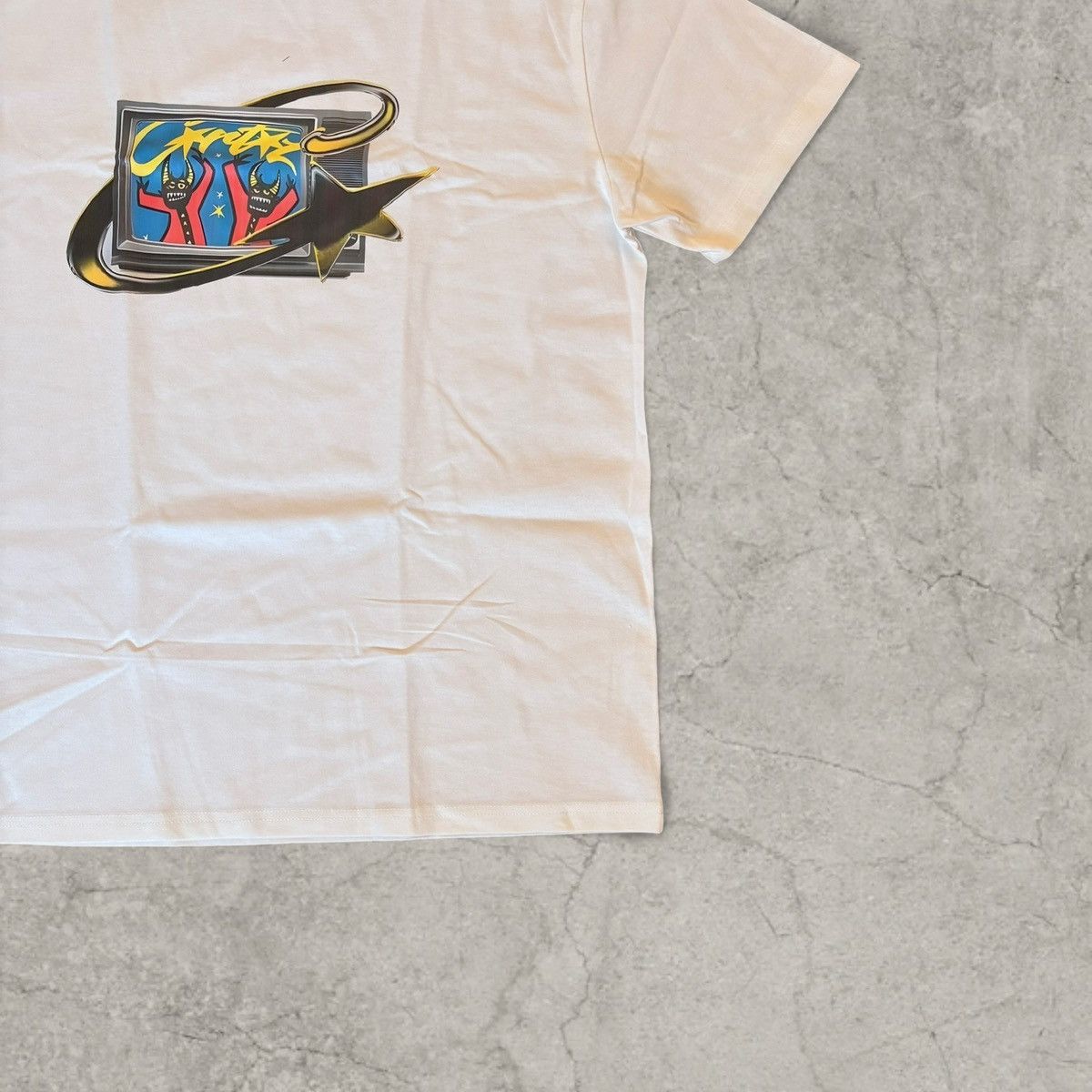 Japanese Brand Vintage style tshirt in white, devil men cartoon. Size L Size US M / EU 48-50 / 2 - 2 Thumbnail